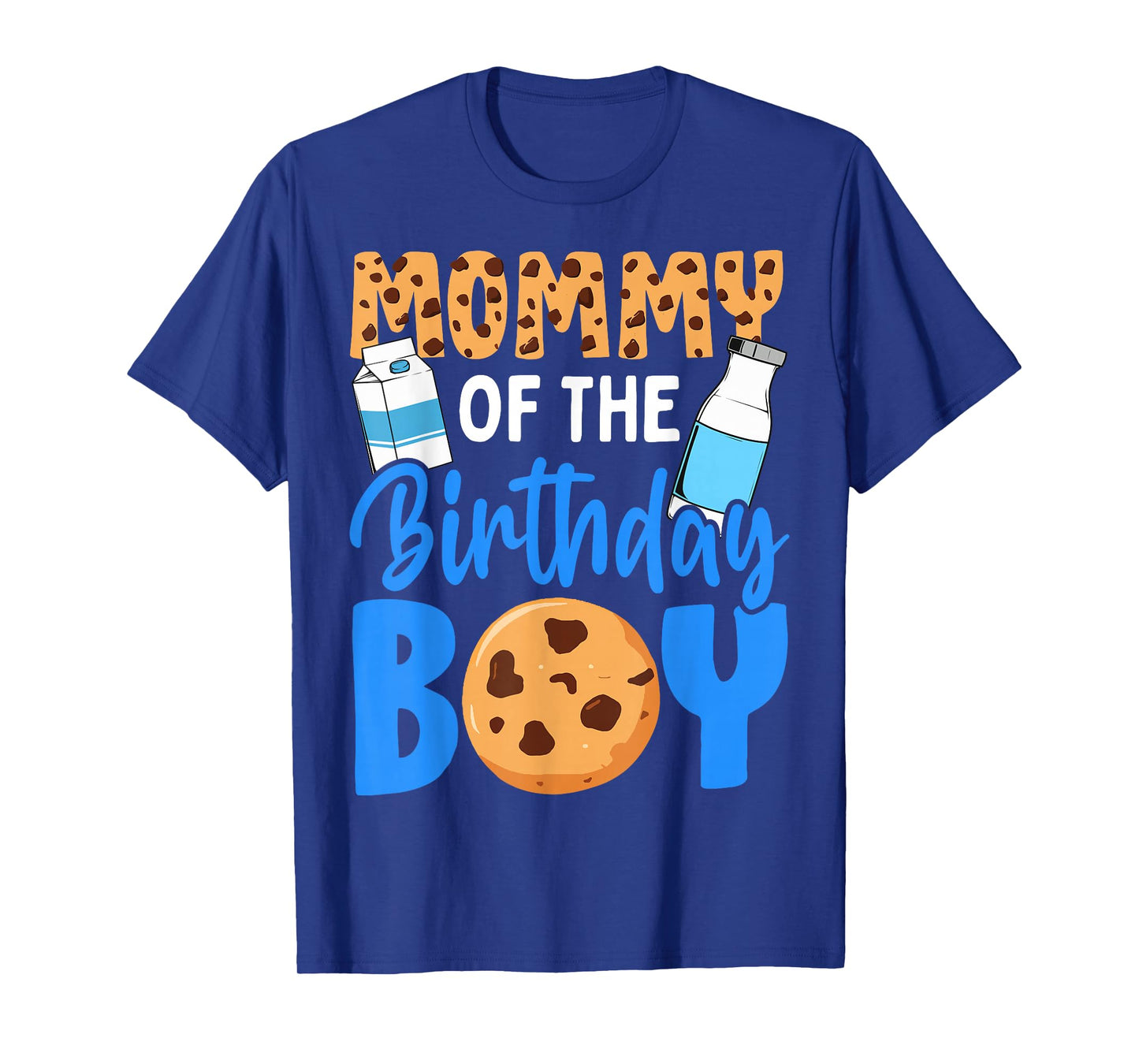Mommy of the birthday boy Milk and Cookies 1st birthday T-Shirt