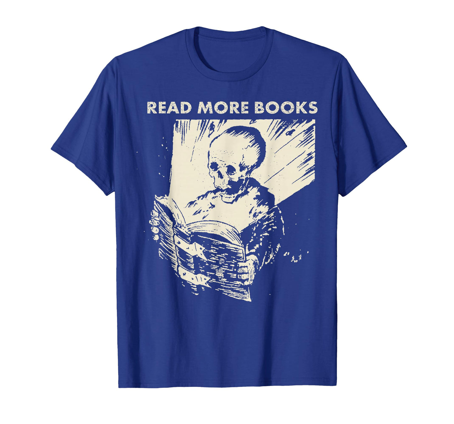 Skeleton Read More Books T-Shirt