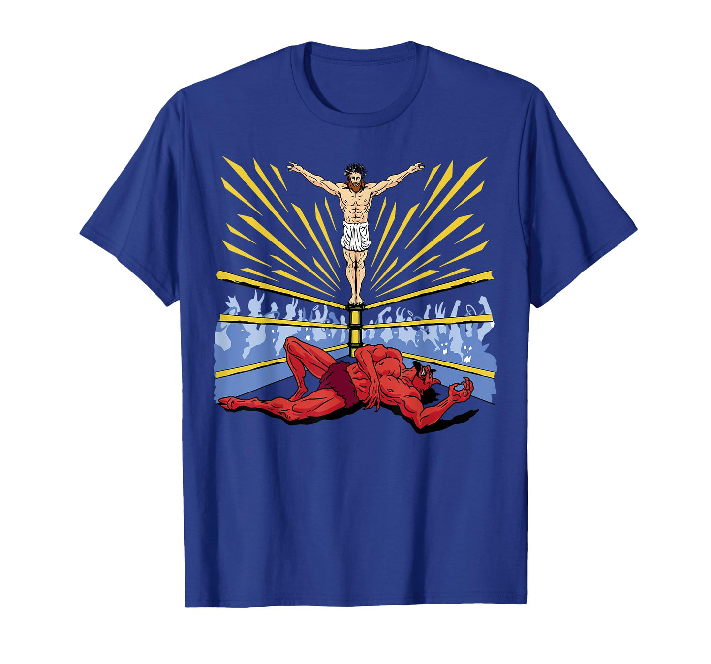 Jesus Wrestling Satan T-Shirt