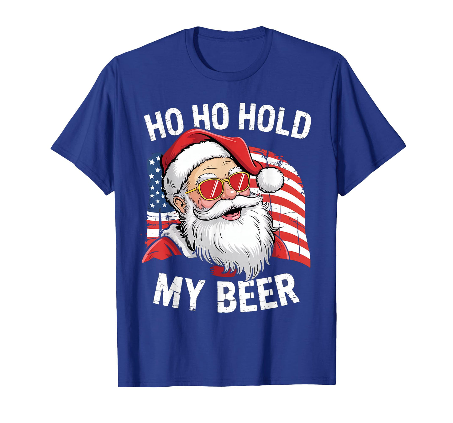 Christmas in July Tee | Santa Ho Ho Hold My Beer T-Shirt