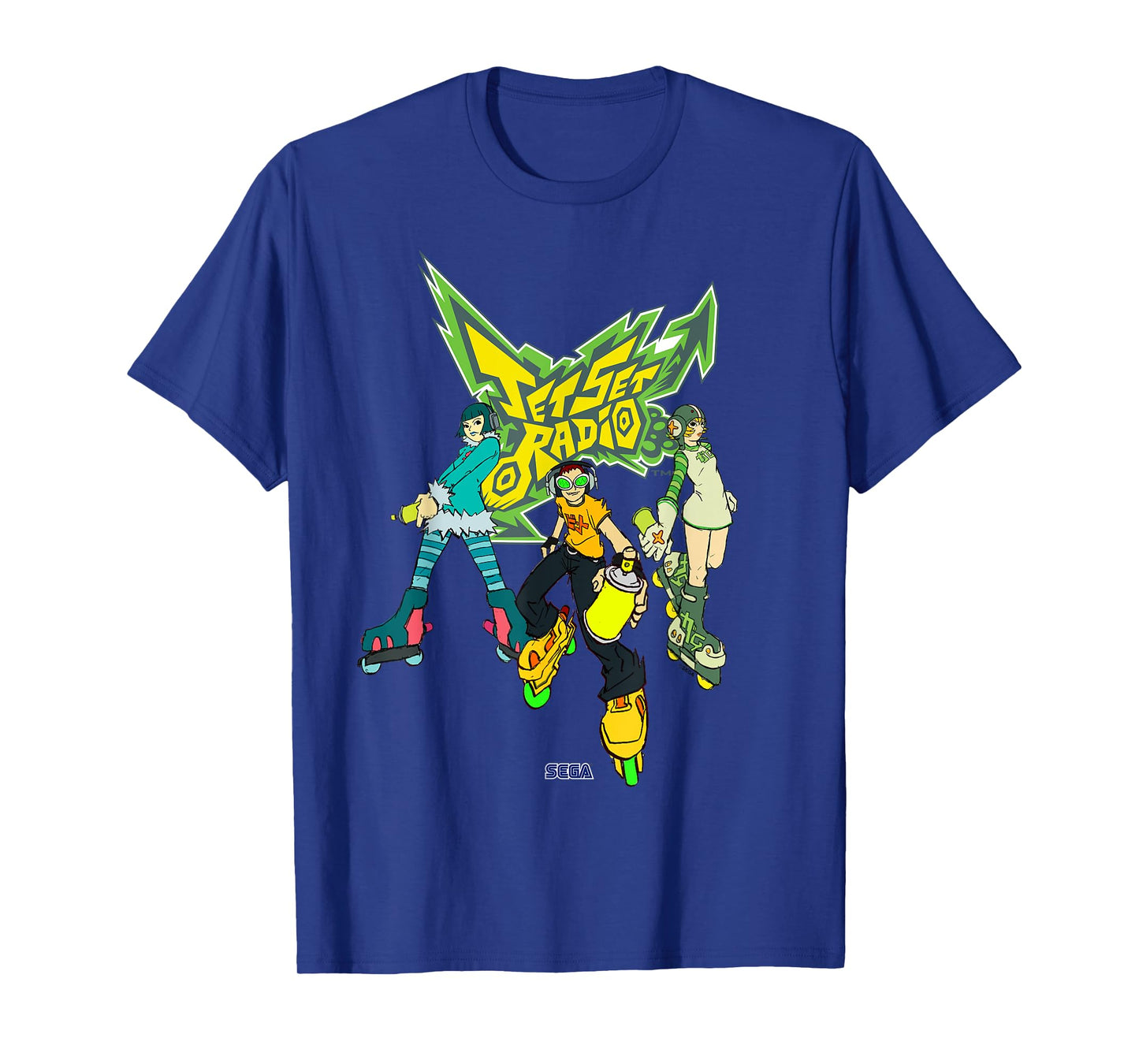 Jet Set Radio group Mew, Beat, Gum SEGA Dreamcast video game T-Shirt