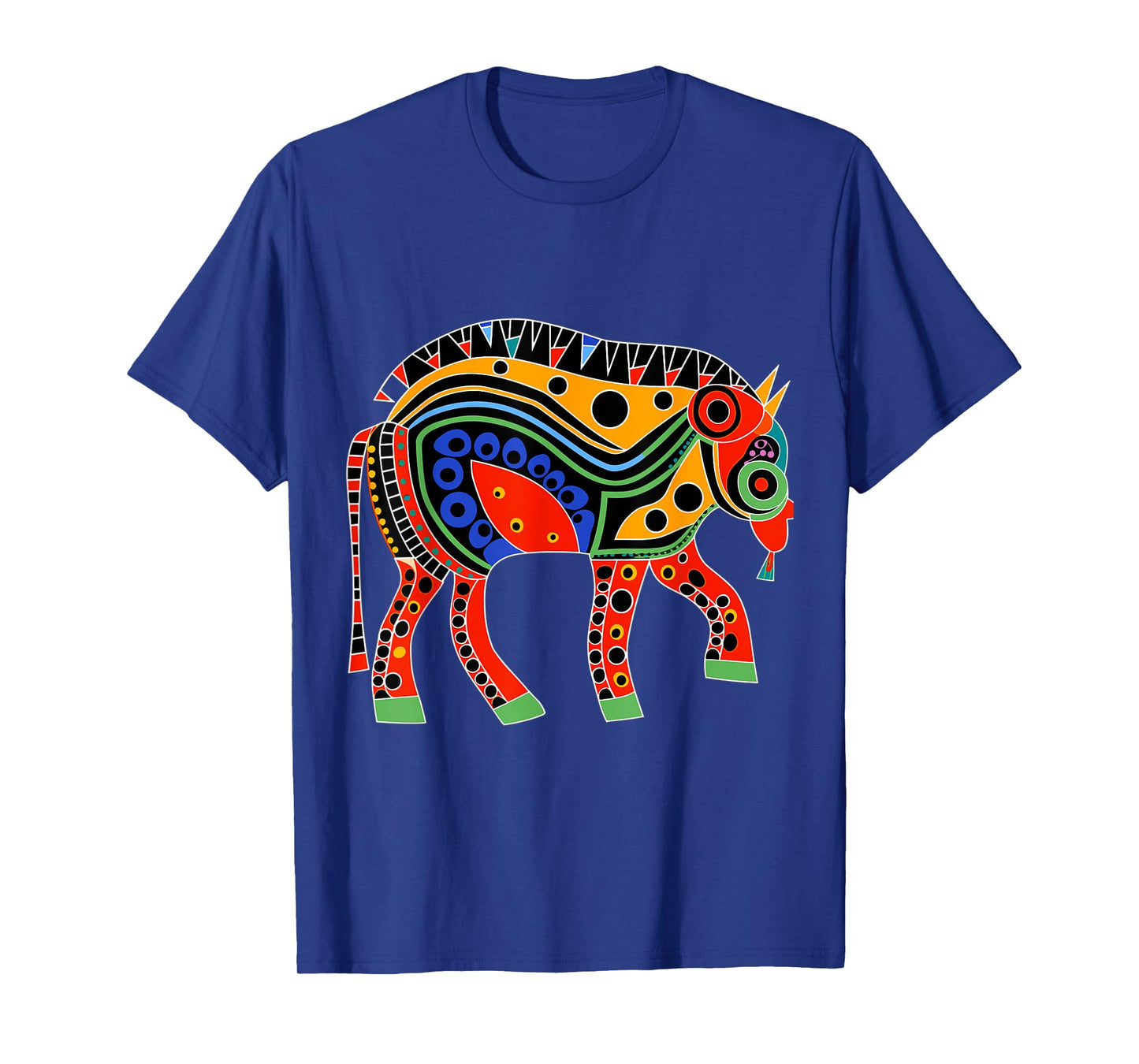 Native American Bison Pacific Northwest Coast Art Style T-Shirt