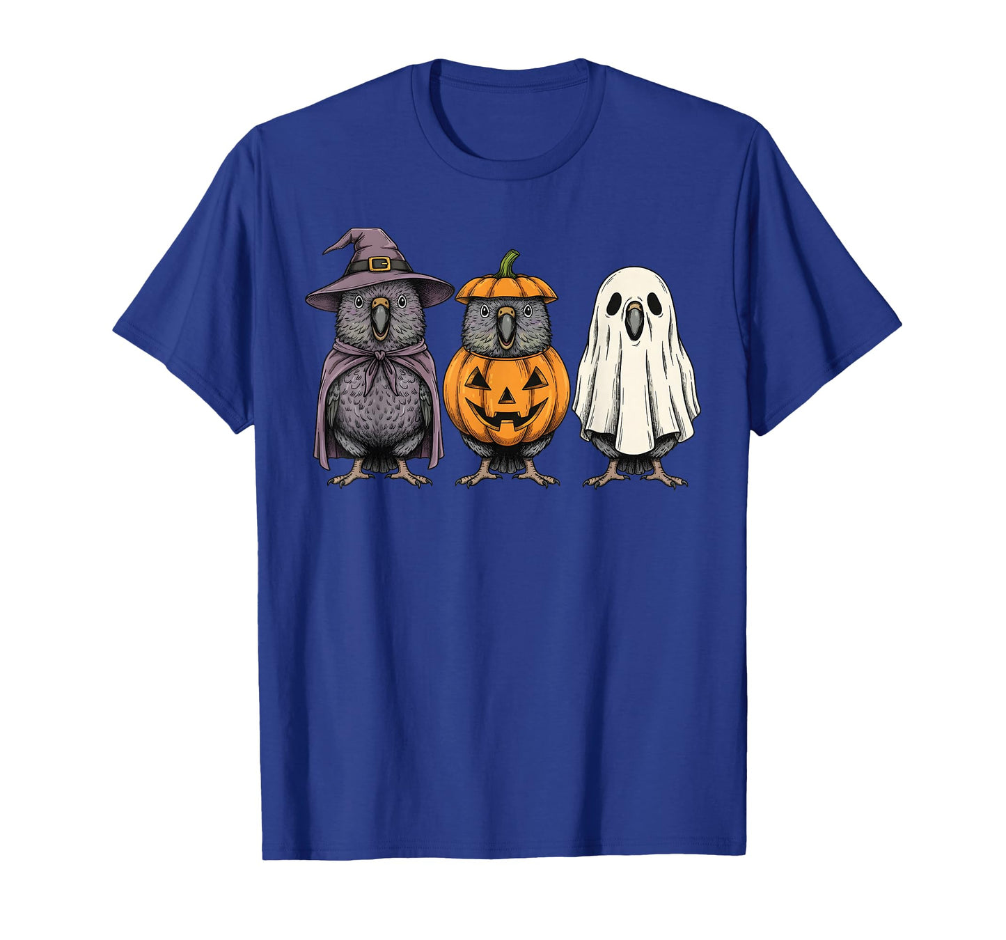 Spooky Ghost Kakapo Lover Pumpkin Halloween T-Shirt