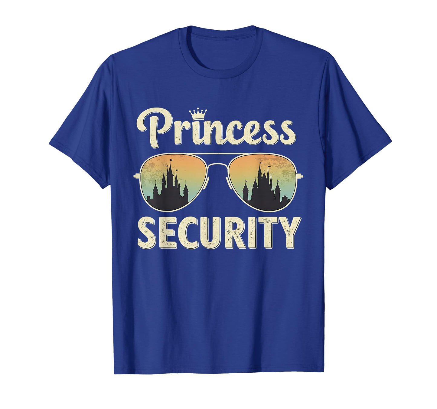 Princess Security Protection Retro Castle Matching Family T-Shirt
