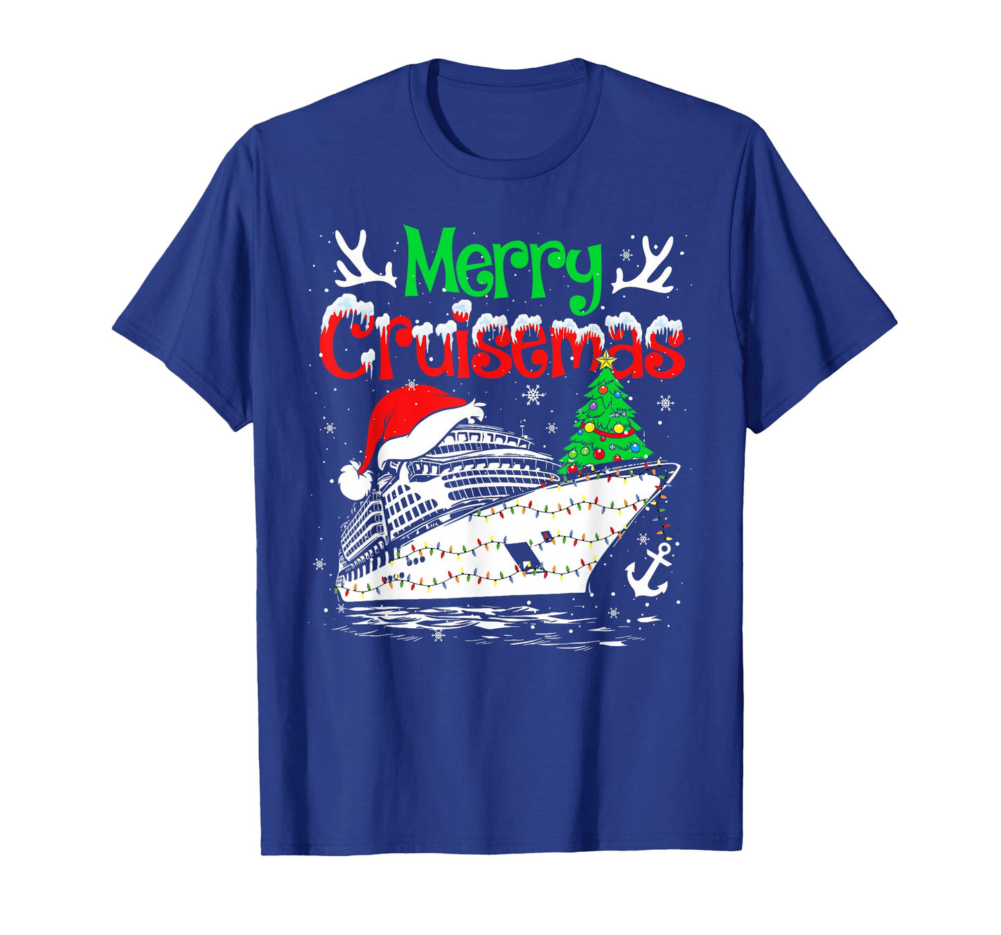 Merry Cruisemas Christmas Cruise Xmas Lights Holiday Pajamas T-Shirt