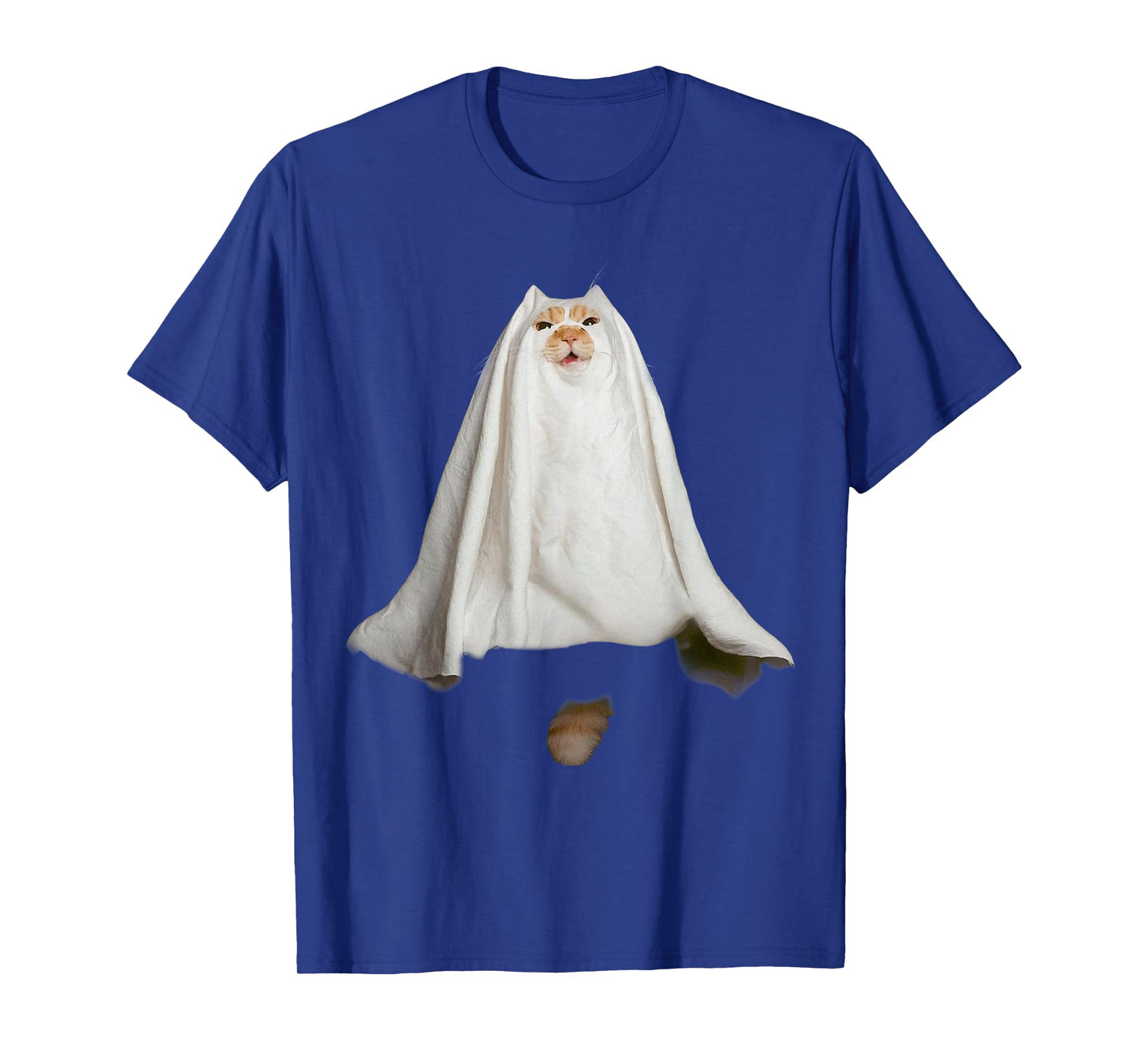 Ghost Cat Meme Funny Halloween Ghost Kitten Men Women Kids T-Shirt