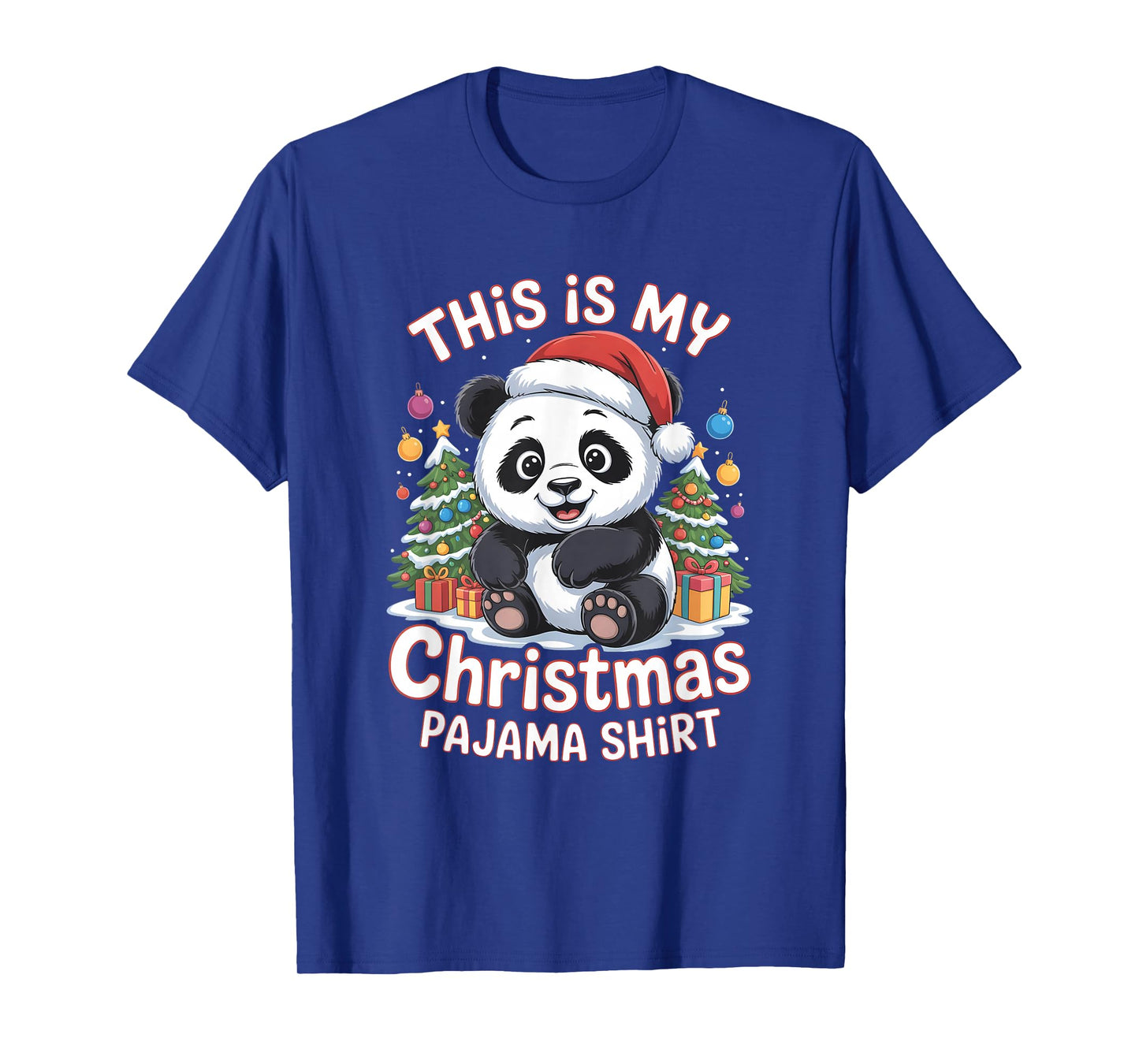 Panda This is My Christmas Pajama T-Shirt