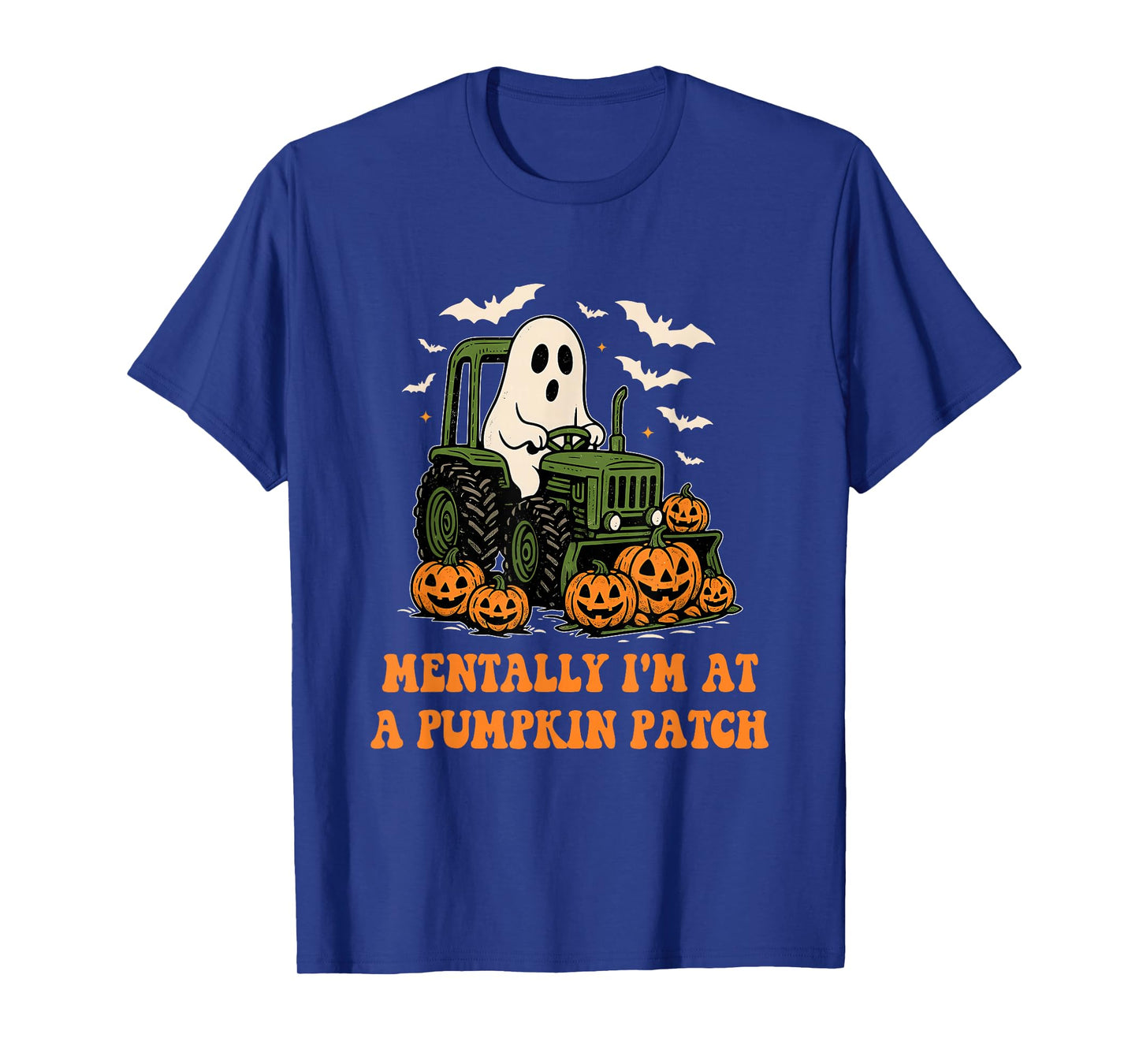 Mentally I'm at A Pumpkin Patch Farmer Halloween Quote T-Shirt