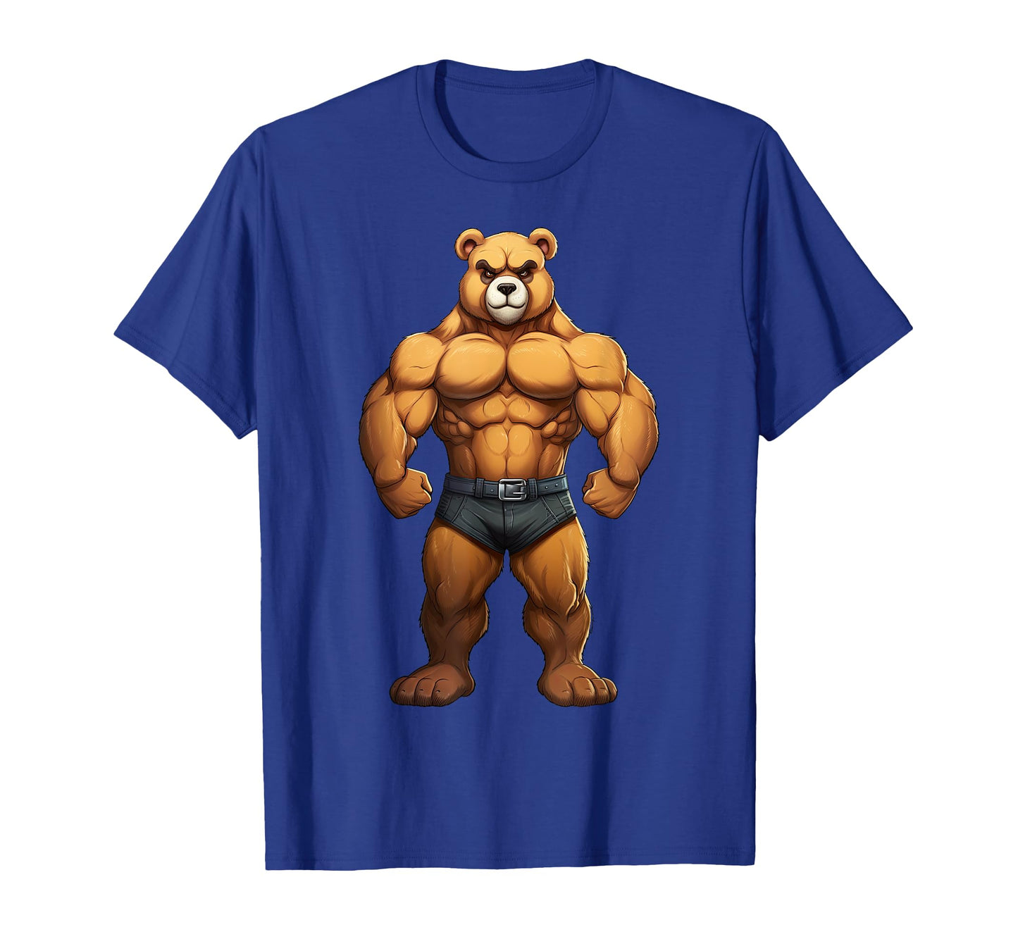 Teddy Bear Bodybuilder Muscular Body Gym Fitness T-Shirt