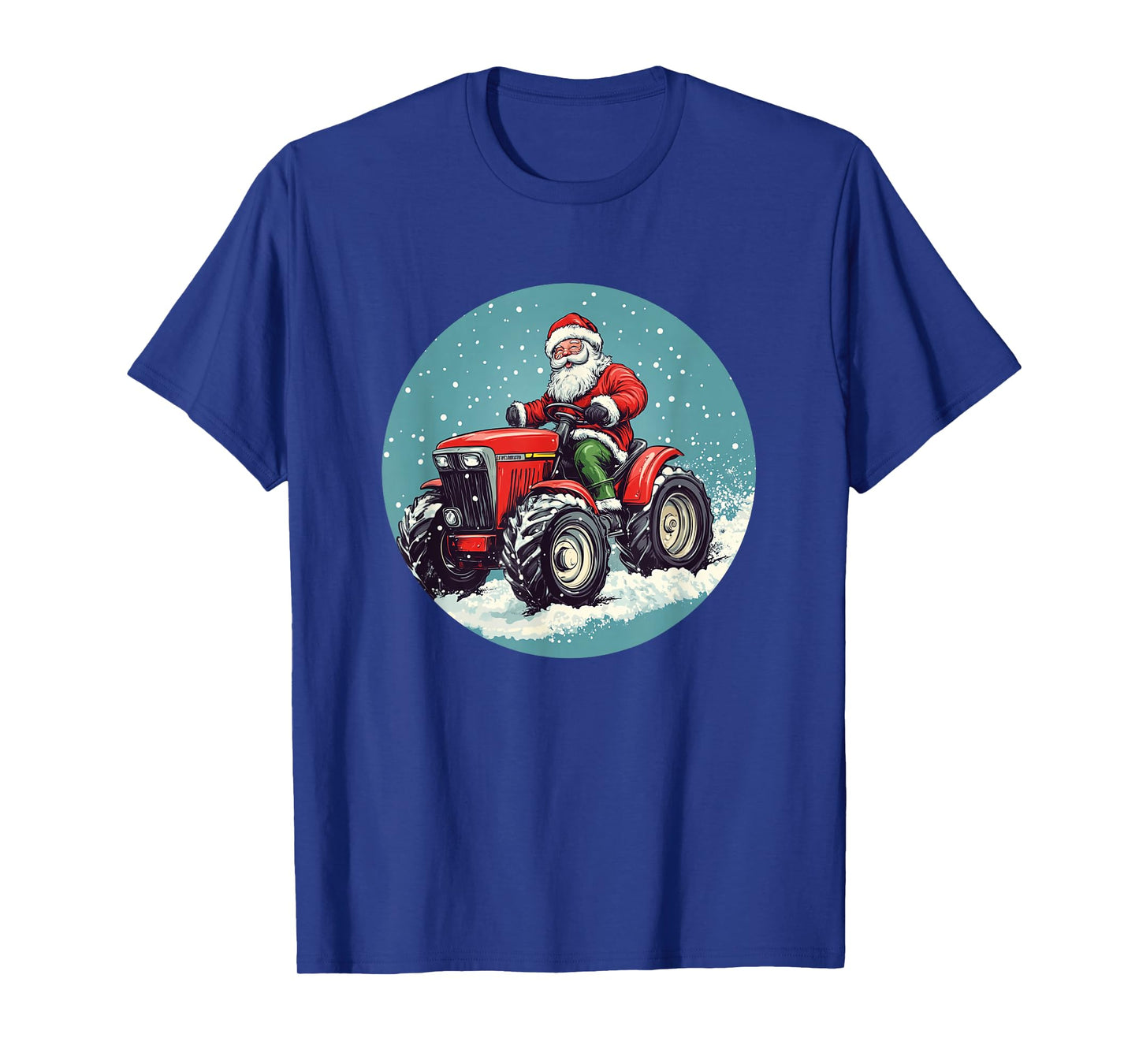 Santa Claus and His Tractor Bring Farmyard Cheer T-Shirt