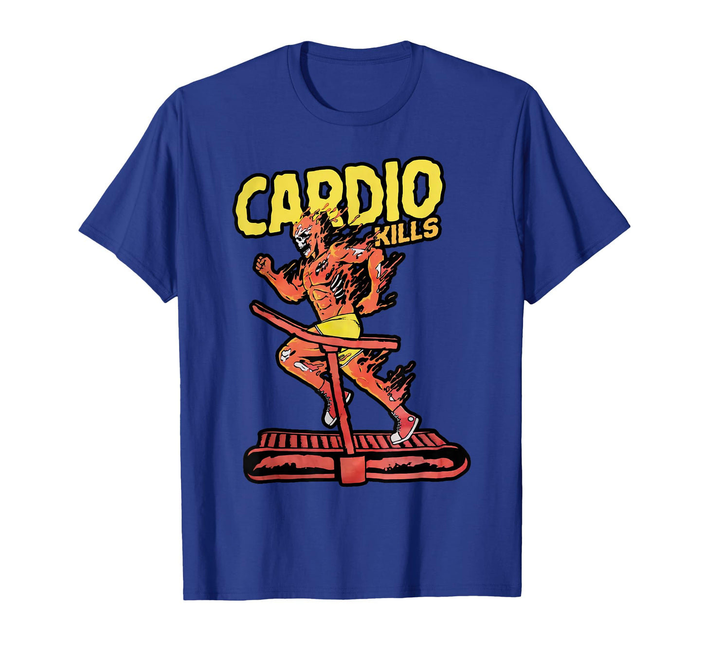 Cardio Kills Skeleton Skull Funny Running Marathon Runner T-Shirt