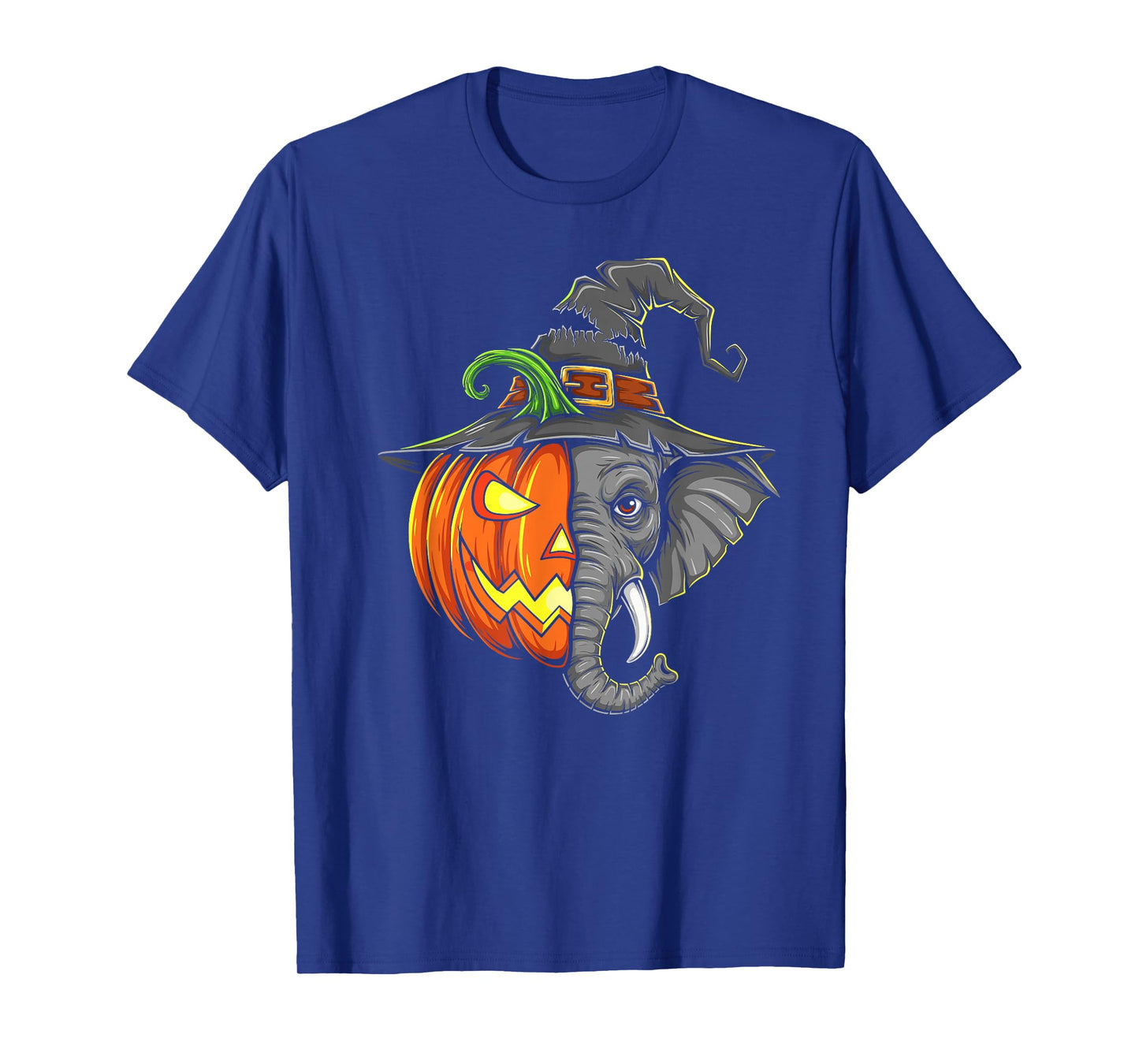 Elephant Pumpkin Jack O Lantern Halloween Kids Mens Womens T-Shirt