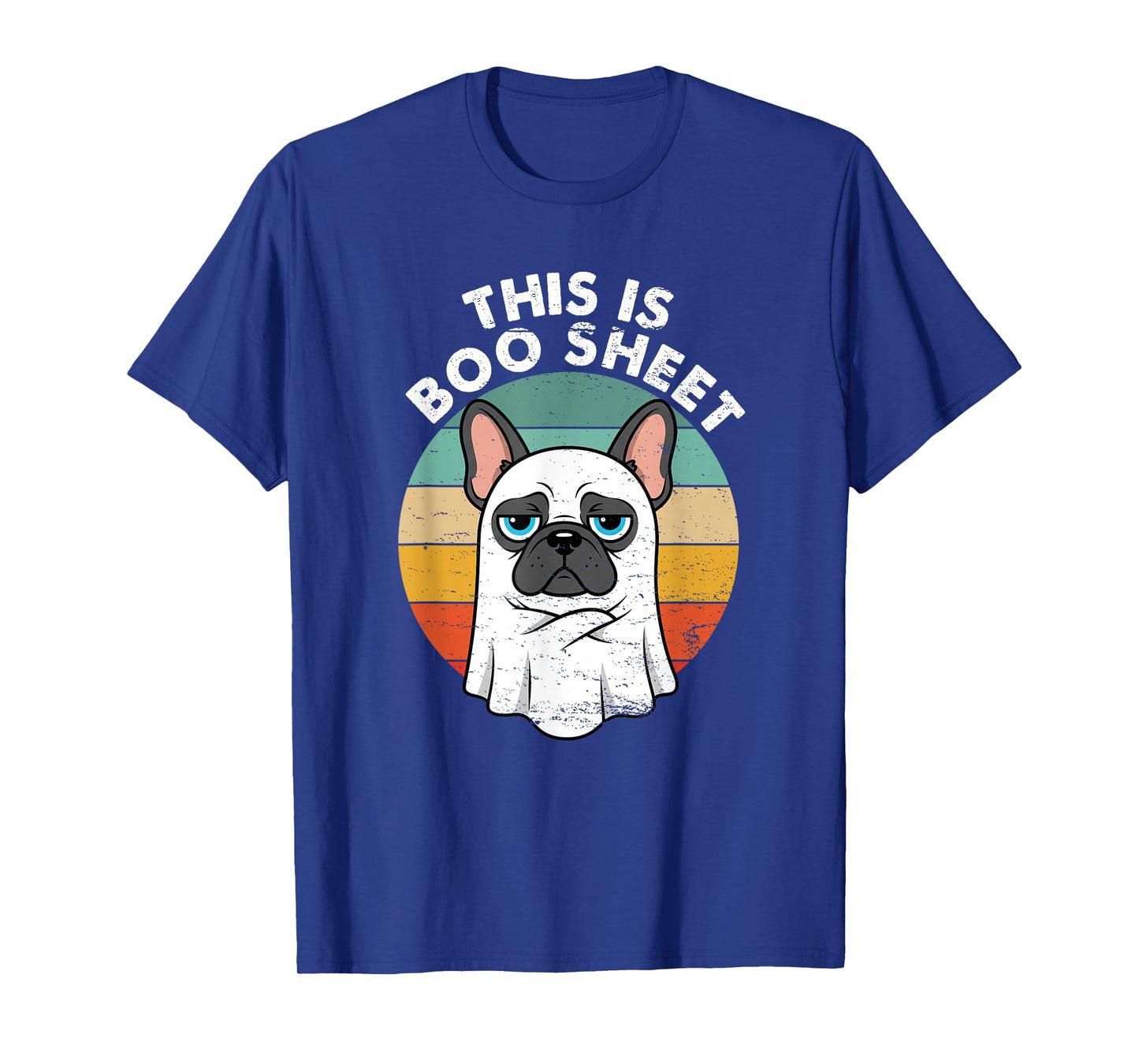 This is Boo Sheet French Bulldog Retro Halloween Funny Dog T-Shirt