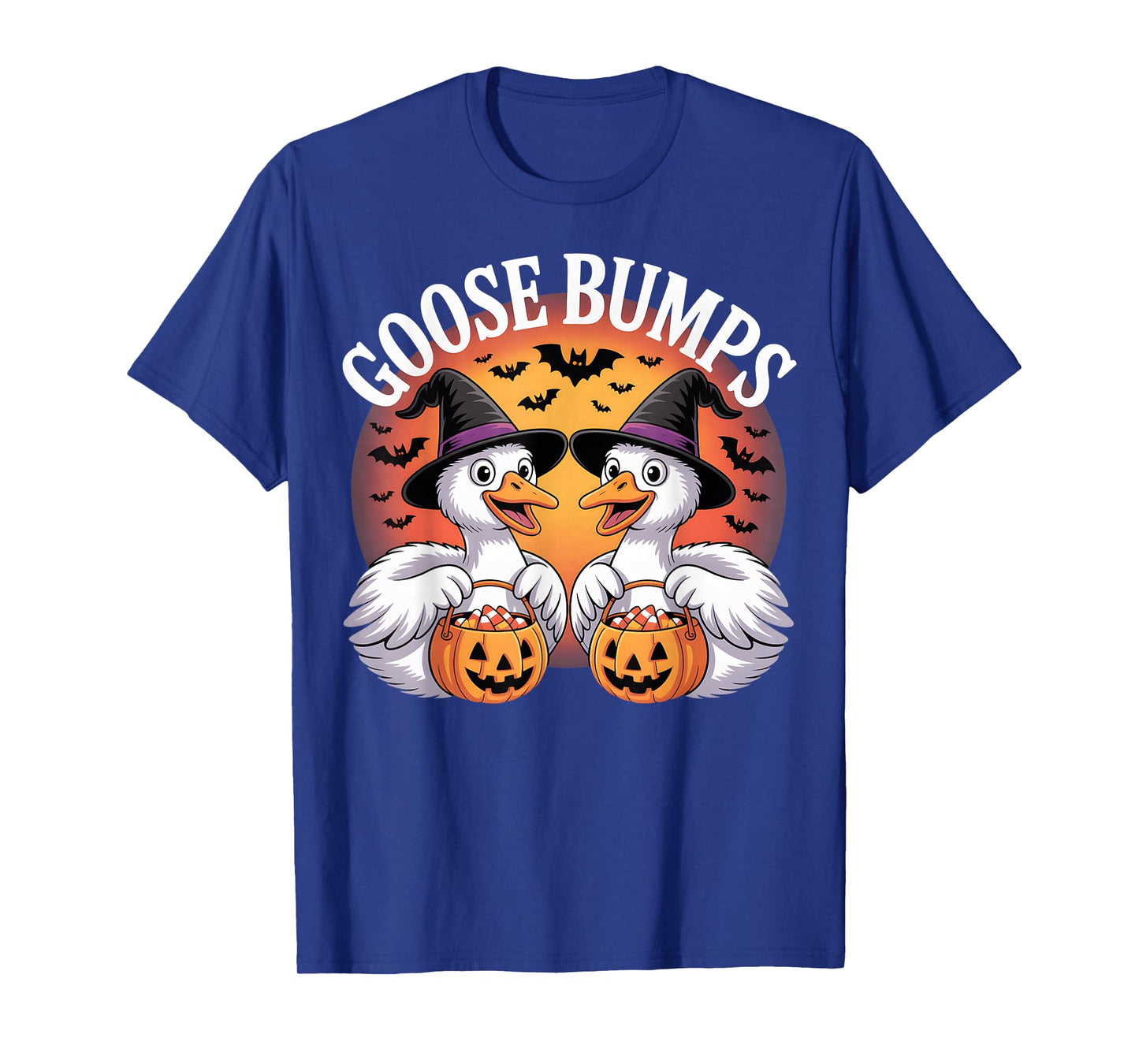 Goose Bumps Candy Corn Goose Halloween Pun T-Shirt