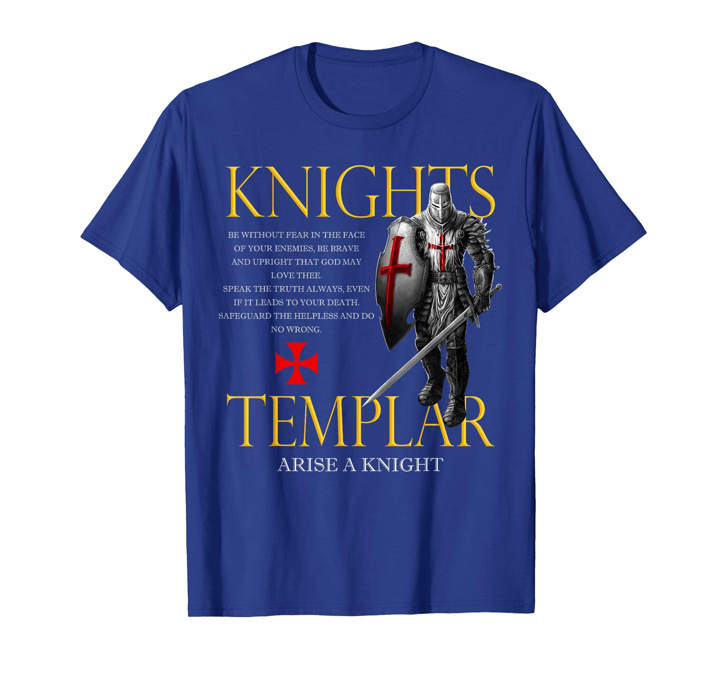 Knights Templar Christian Warrior For God Christian T-Shirt