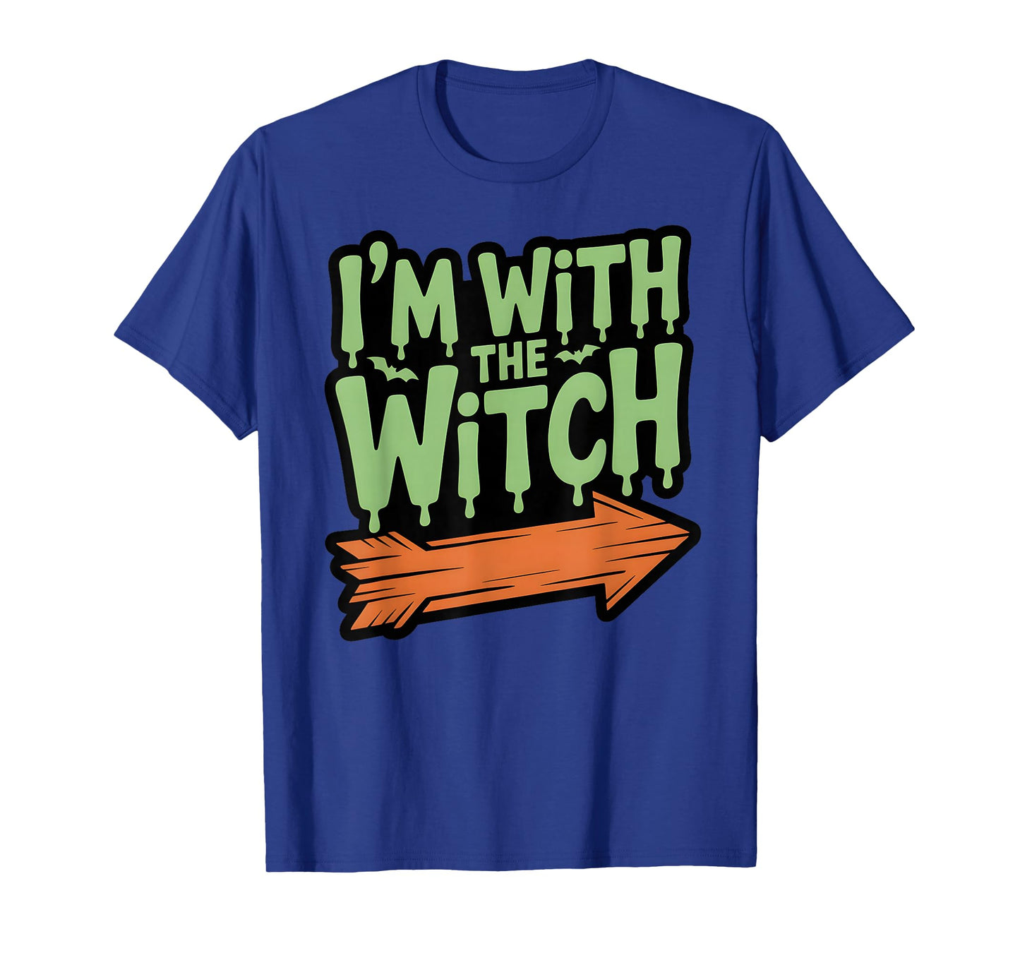 Im with The Witch Funny Husband Halloween Costume Couple Men T-Shirt
