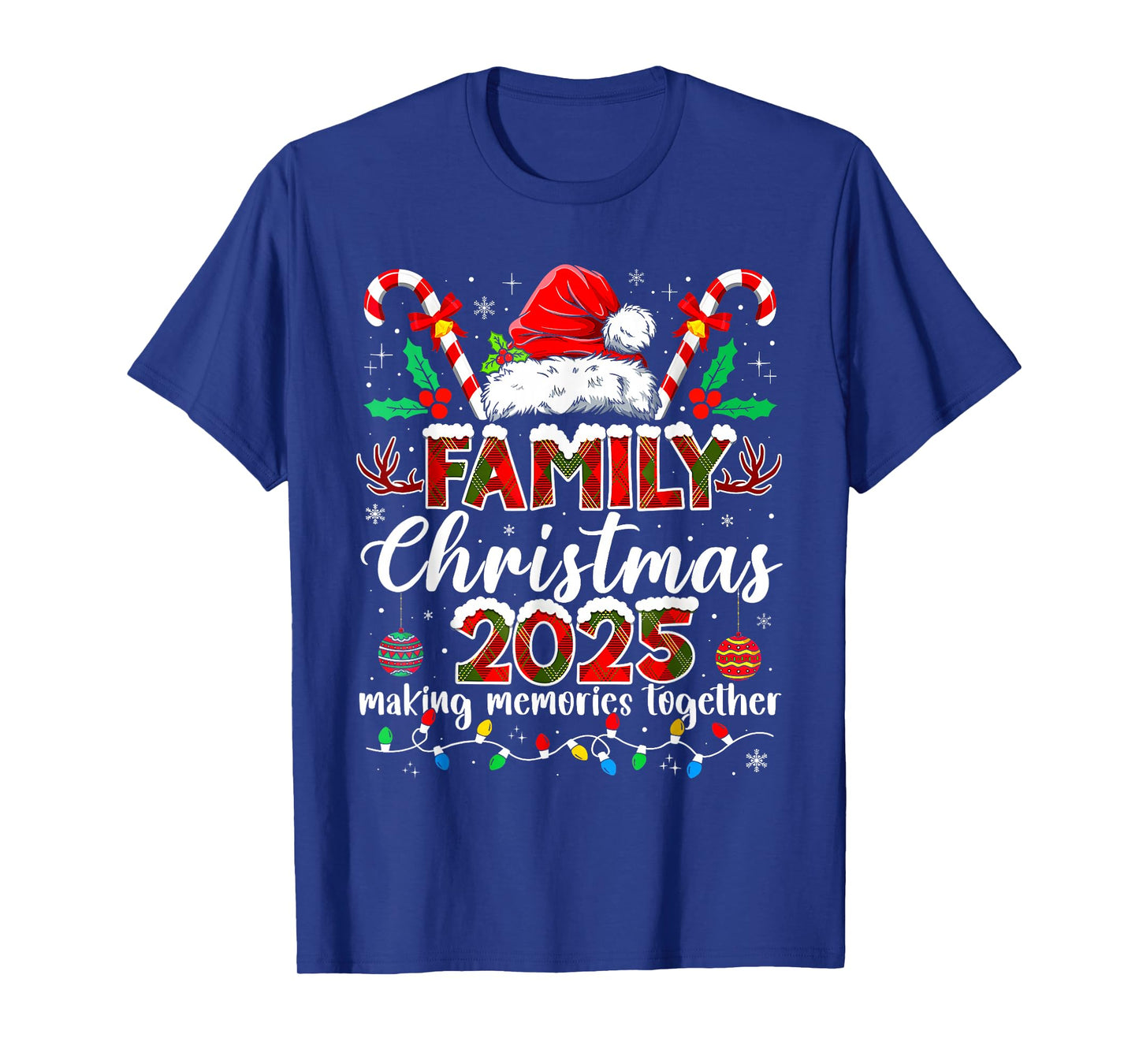 Family Christmas 2025 Matching Outfit Xmas Squad Santa T-Shirt