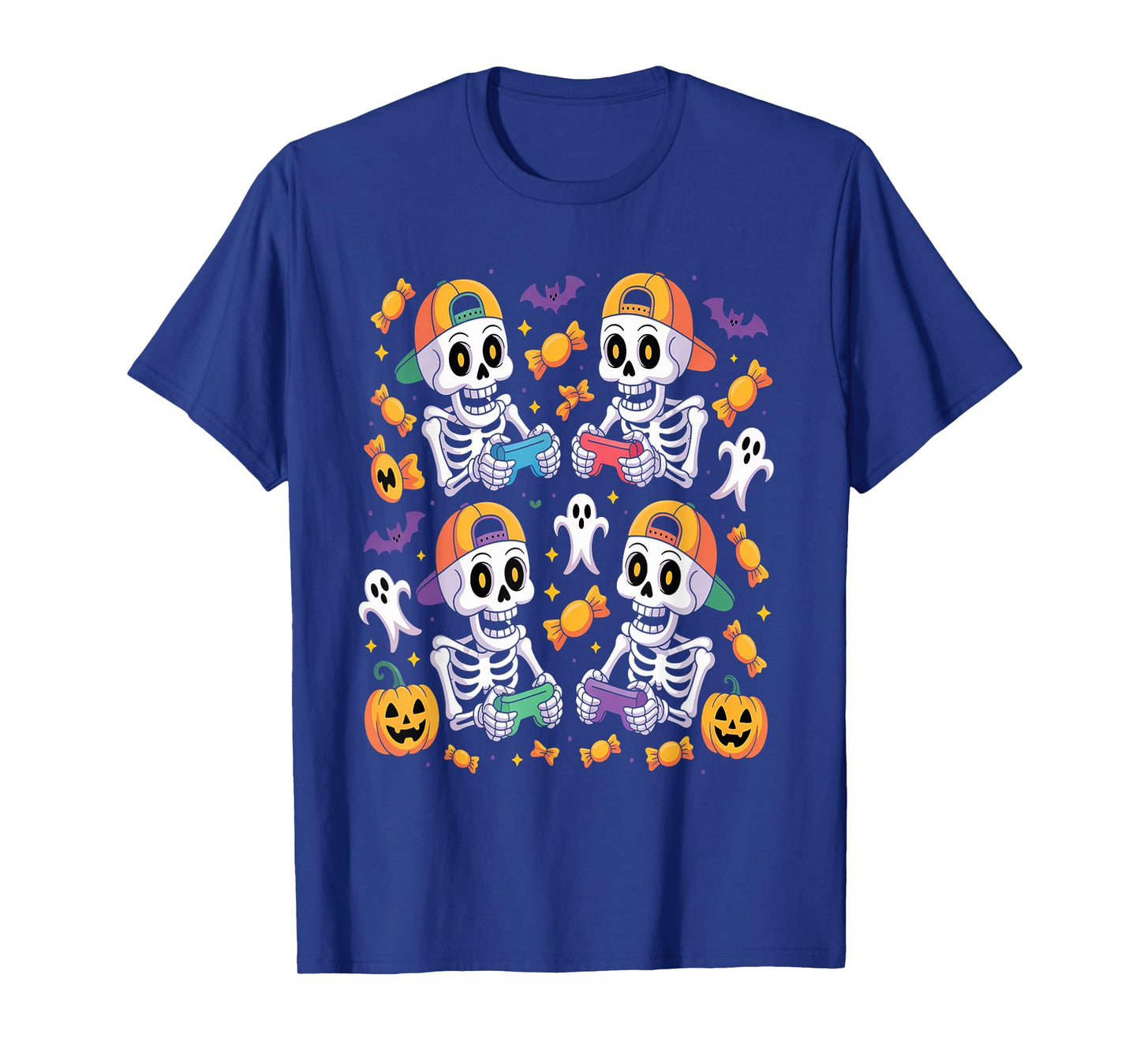 Skeleton Gamer - Halloween Video Games Spooky Controller T-Shirt