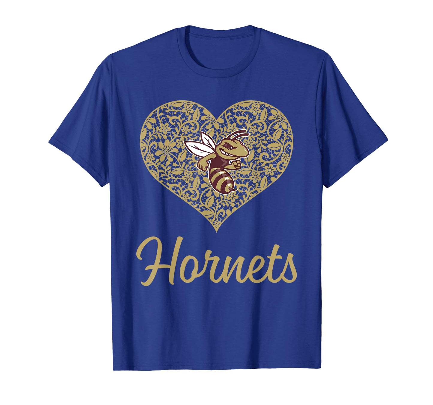 Licking Heights Hornets Logo Lace Heart HS T-Shirt
