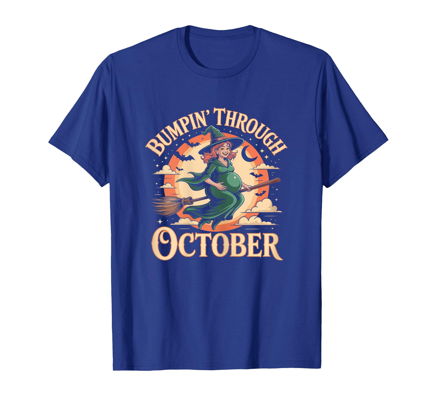 Womens Pregnant Mom Halloween Costume Mommy Pregnancy Announcement T-Shirt