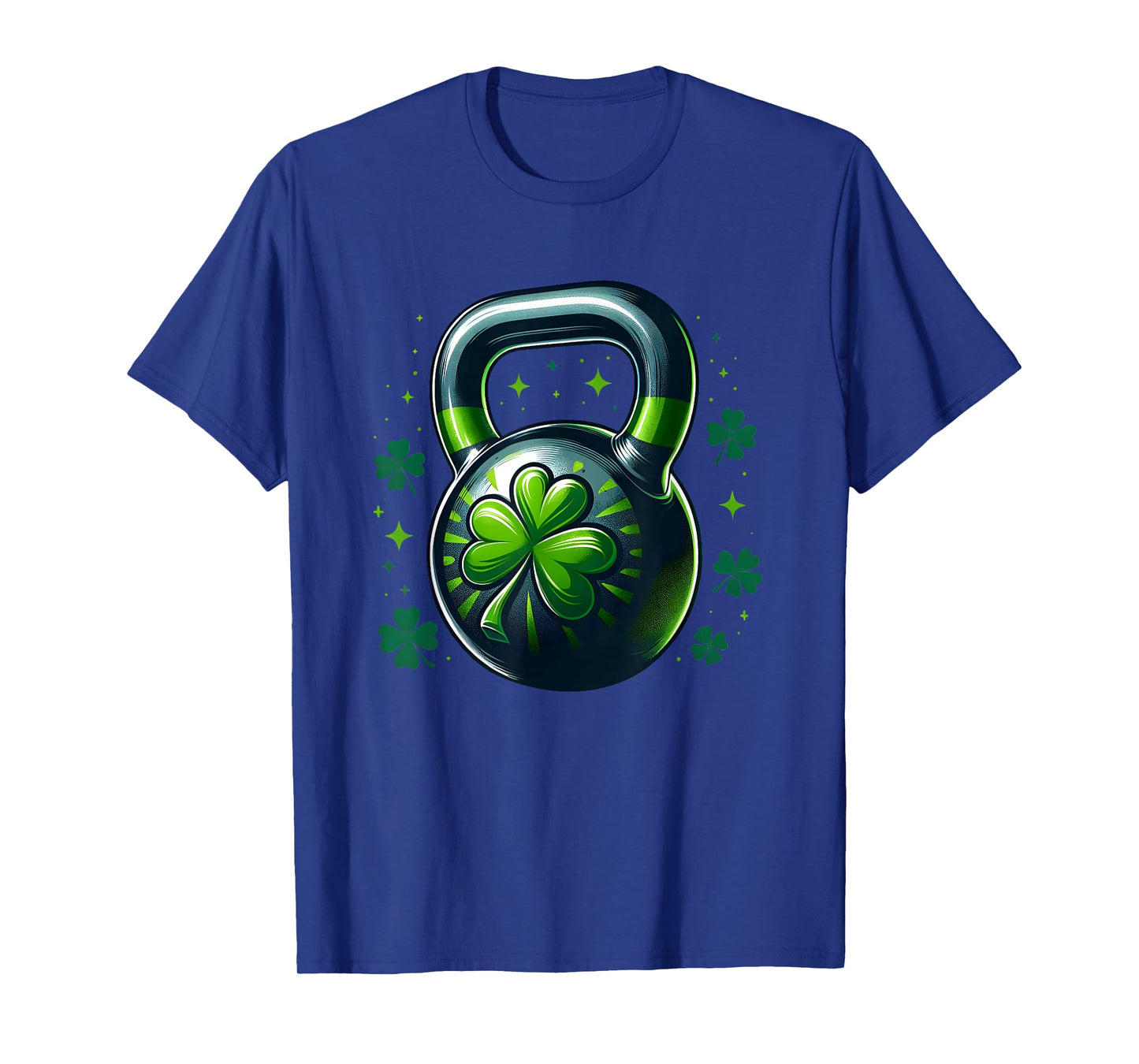 Kettlebell Shamrock St Patricks Day Gym Workout Fitness T-Shirt