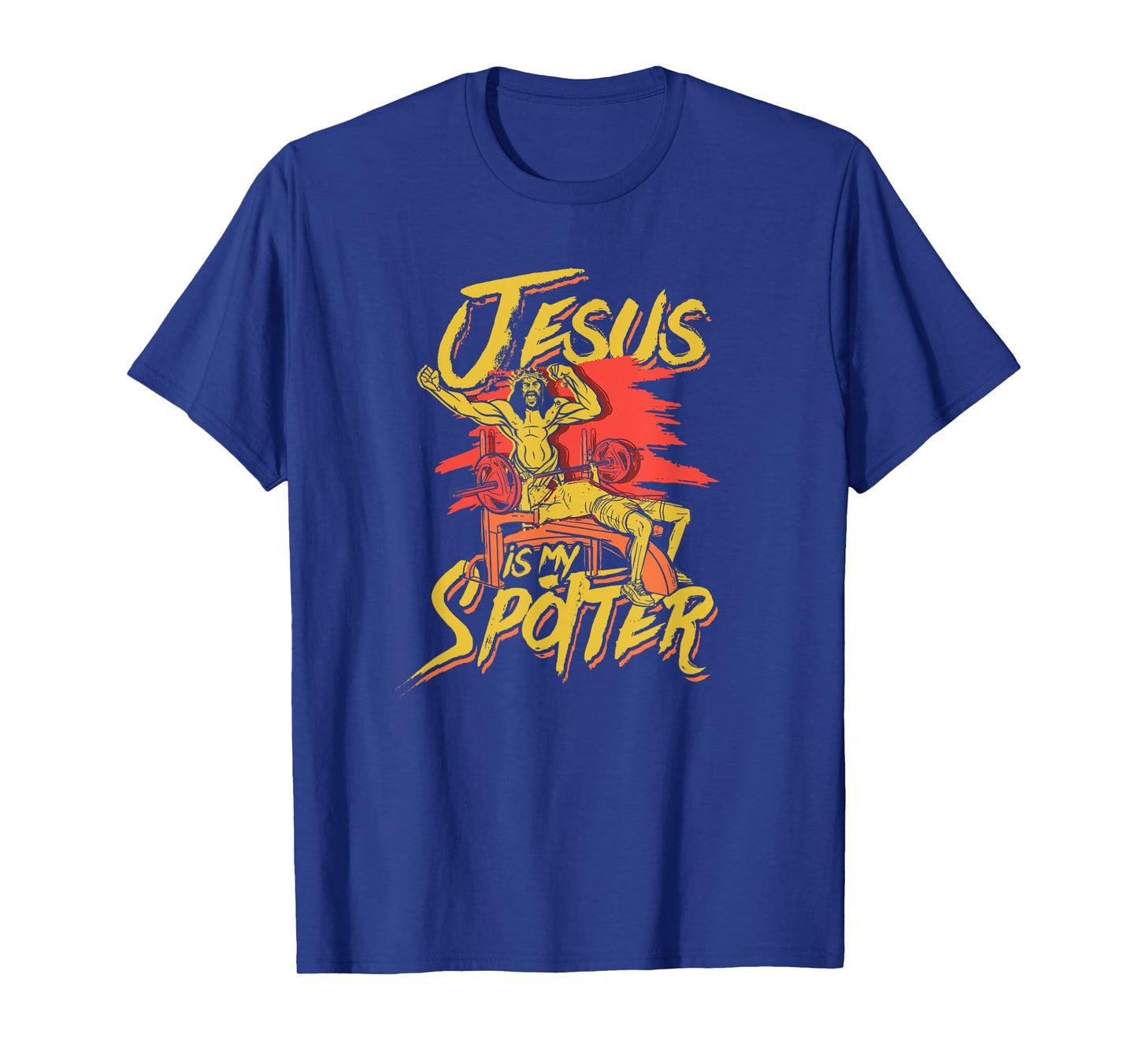 Jesus is my spotter -Jesus lifting and bodybuilding training T-Shirt