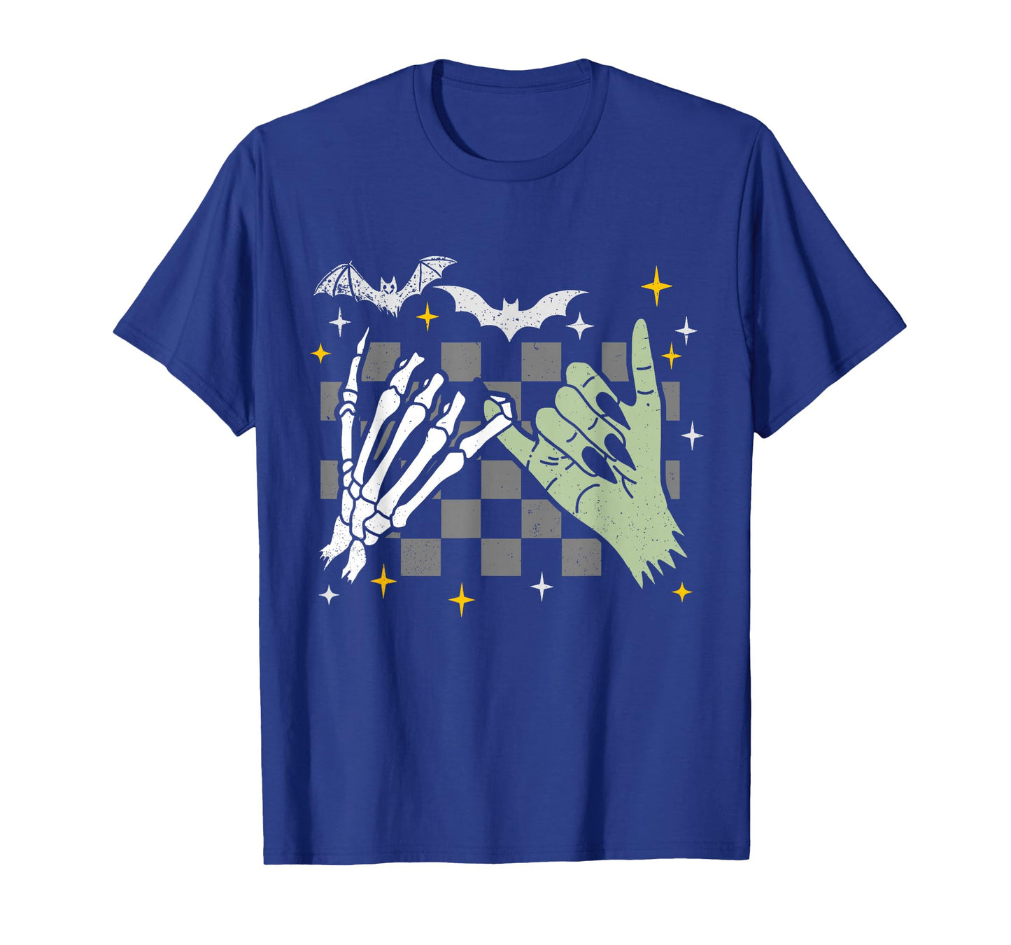 Halloween Skeleton and Witch's Hands Spooky Pinky Swear T-Shirt
