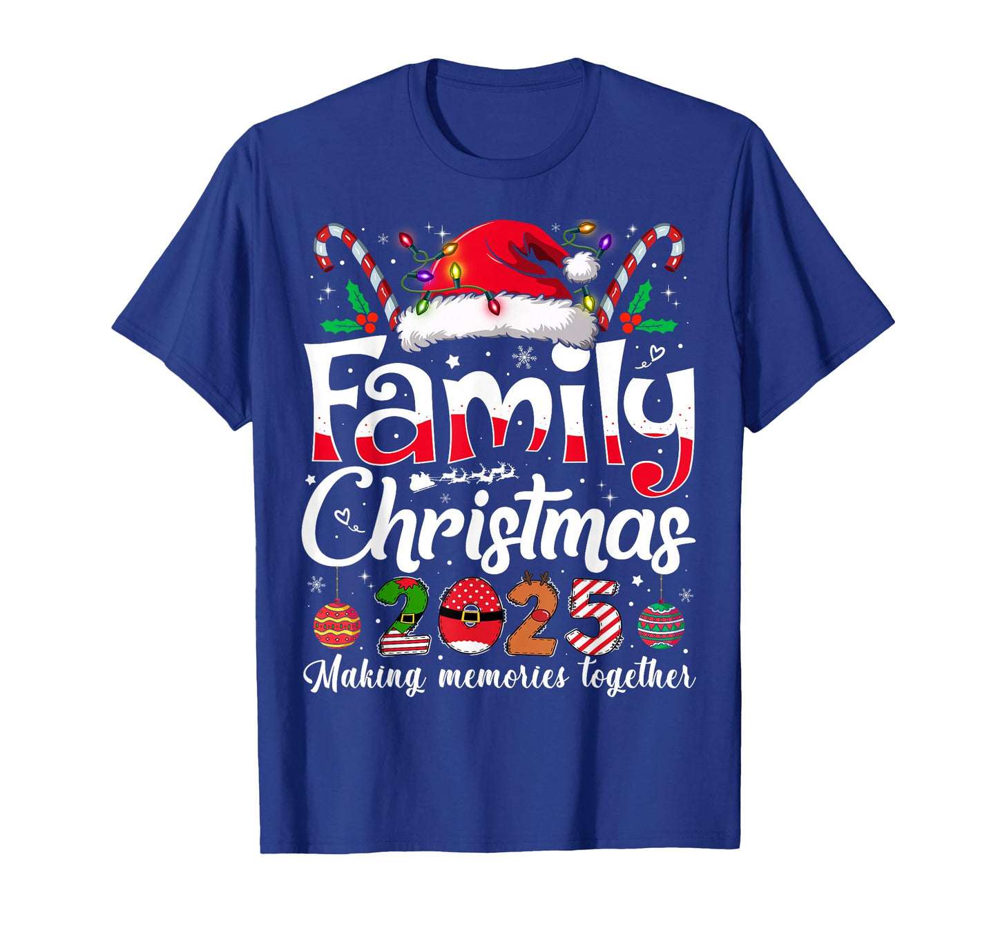 Family Christmas 2025 Matching Outfit Xmas Squad Santa T-Shirt
