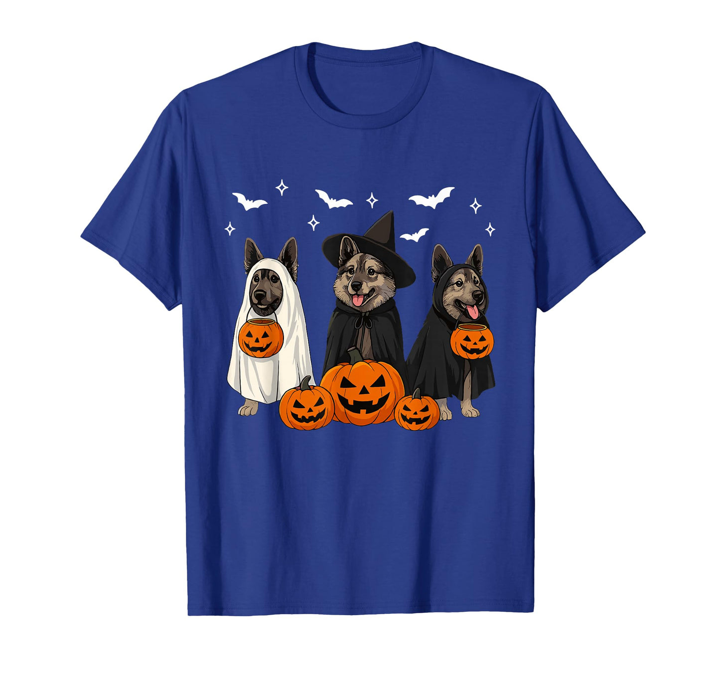 Fall Norwegian Elkhound Halloween Norwegian Elkhound Dog Mom T-Shirt