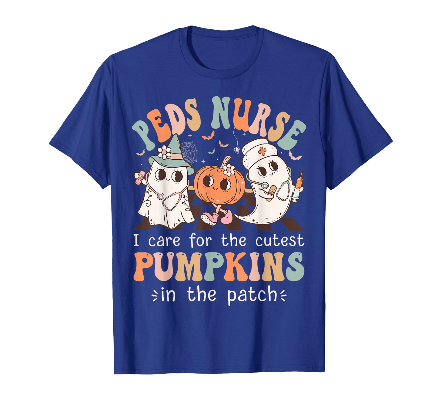 Peds Nurse Cutest Pumpkins Halloween Pediatric Nurse T-Shirt