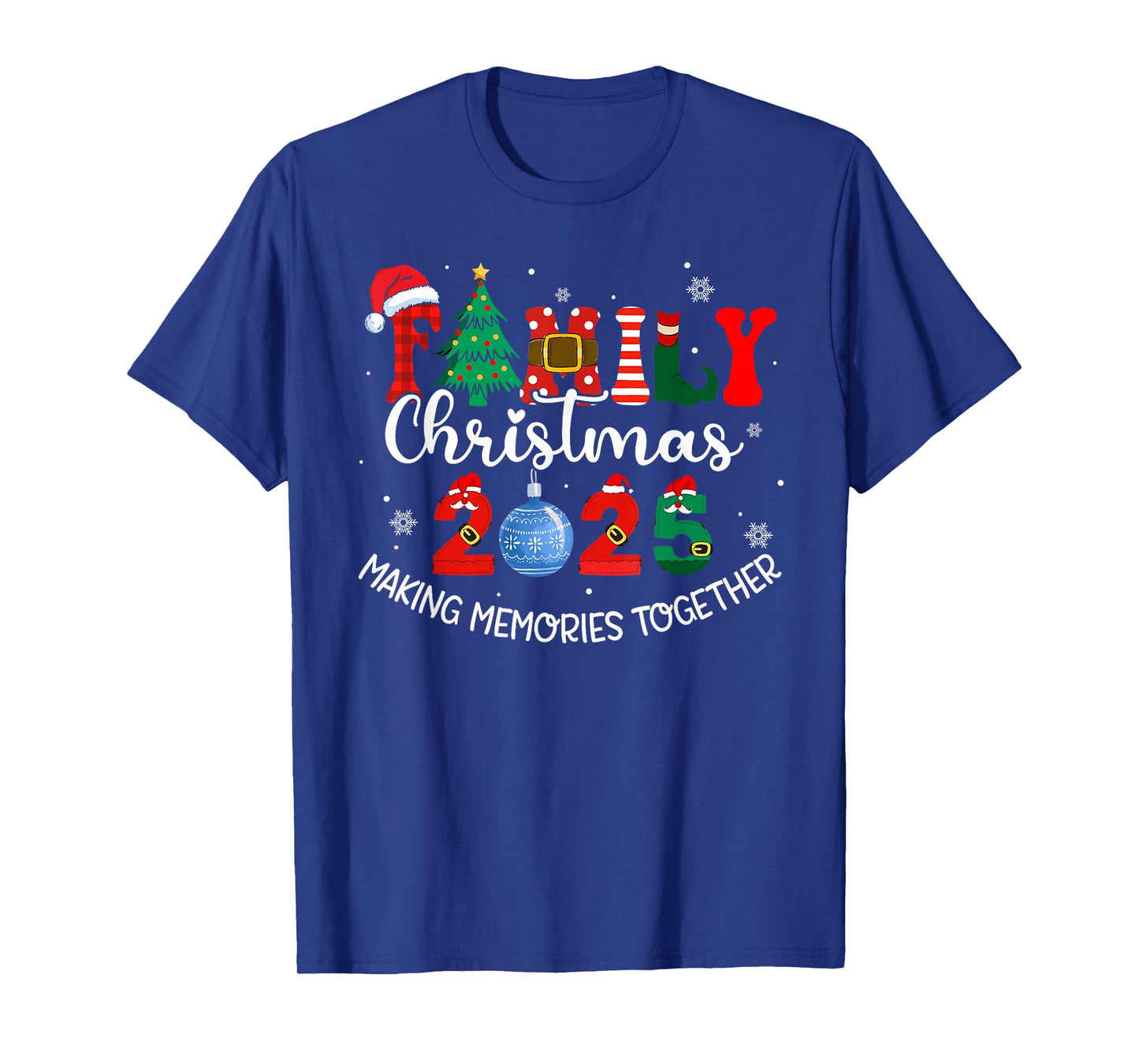 Family Christmas 2025 Matching Outfit Xmas Squad Santa Xmas T-Shirt