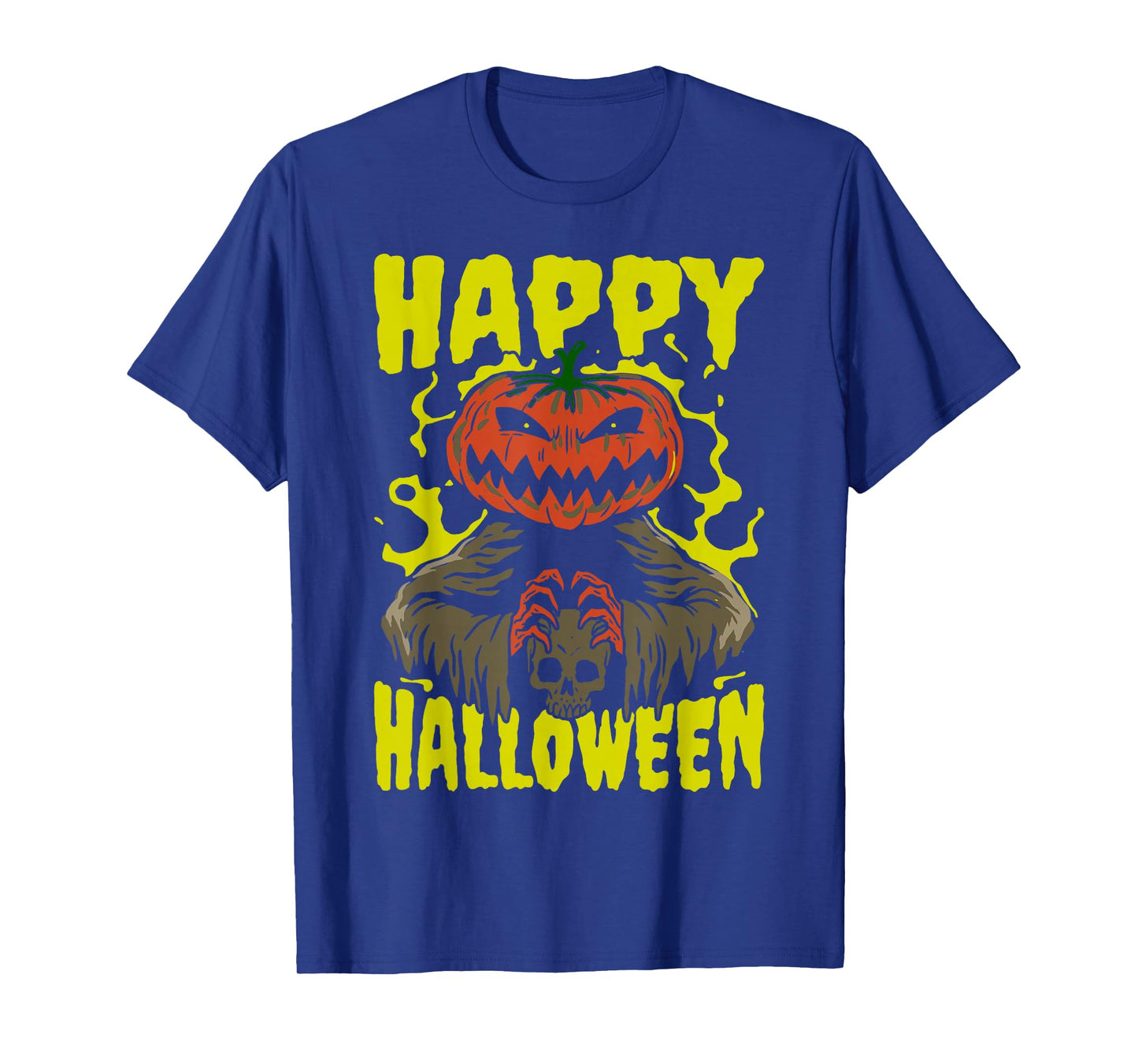 Happy Halloween Funny Pumpkin Ghost Witch for Men Women T-Shirt