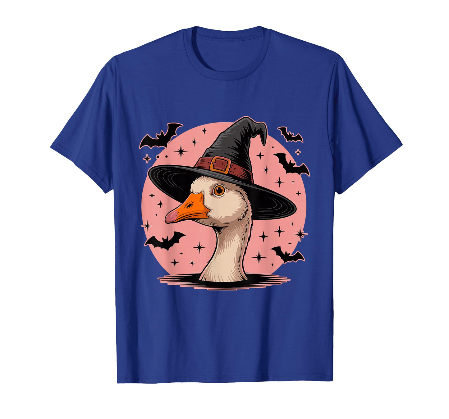 Funny Witch Goose Halloween Spooky Season Vintage T-Shirt