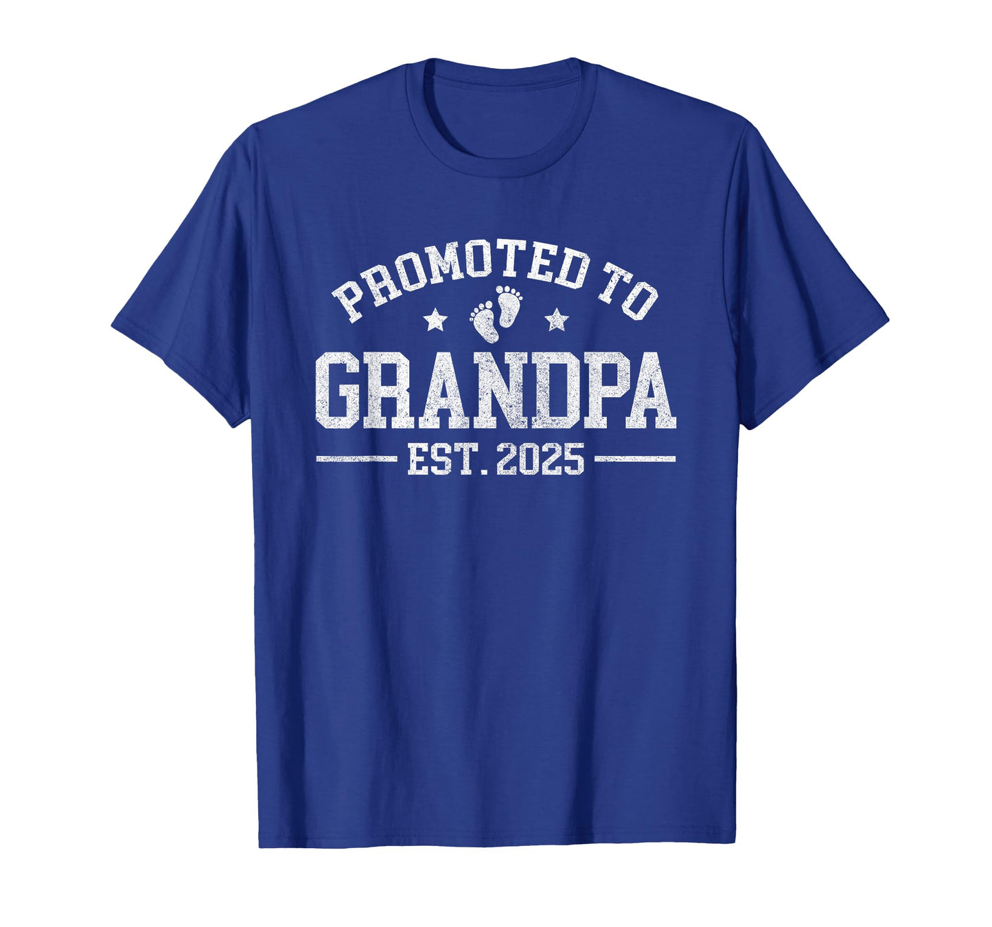 Promoted to Grandpa est. 2025 Grandparents Baby Announcement T-Shirt