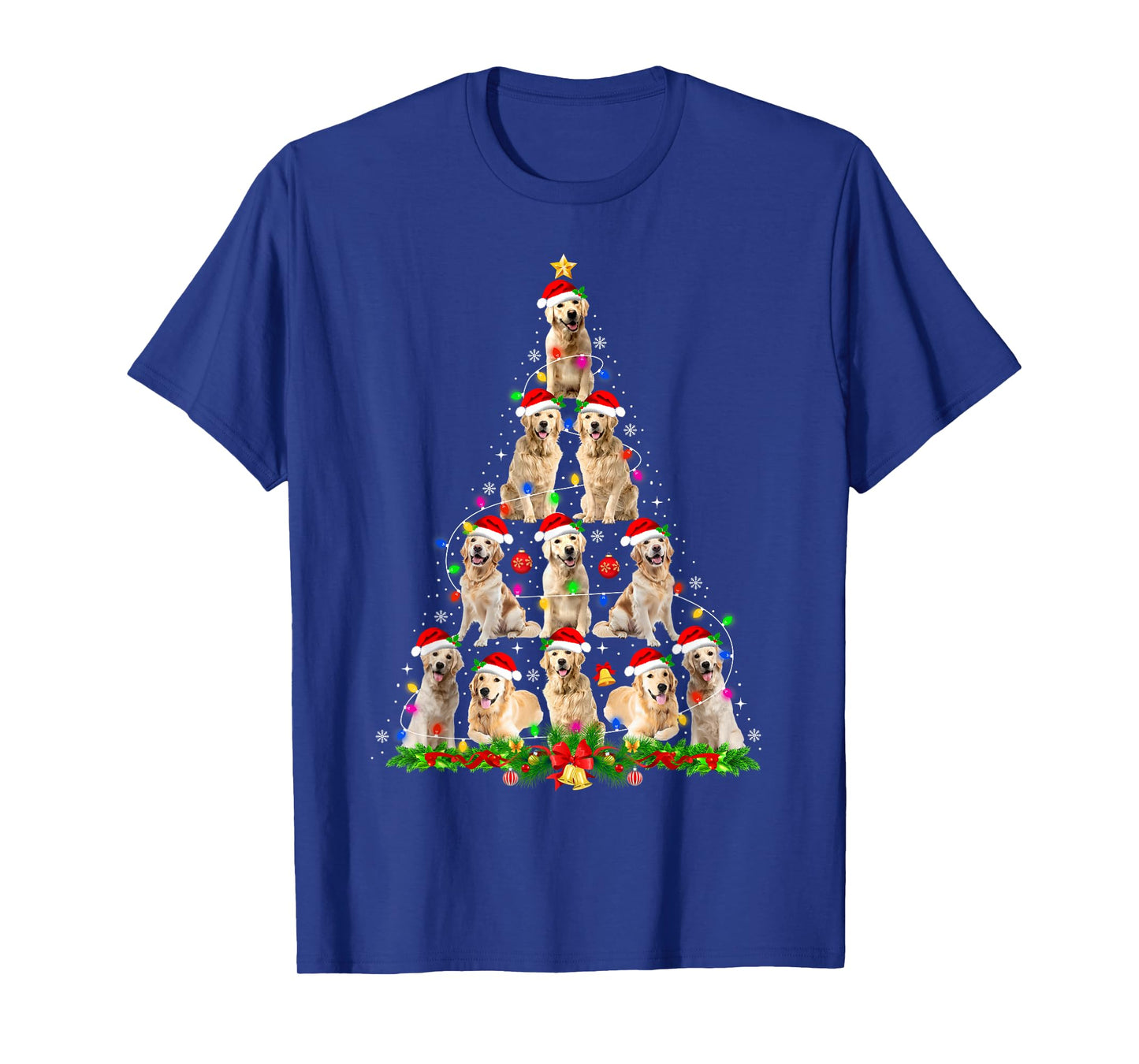 Labrador Retriever Dog Christmas Tree Funny Xmas Dog Lover T-Shirt