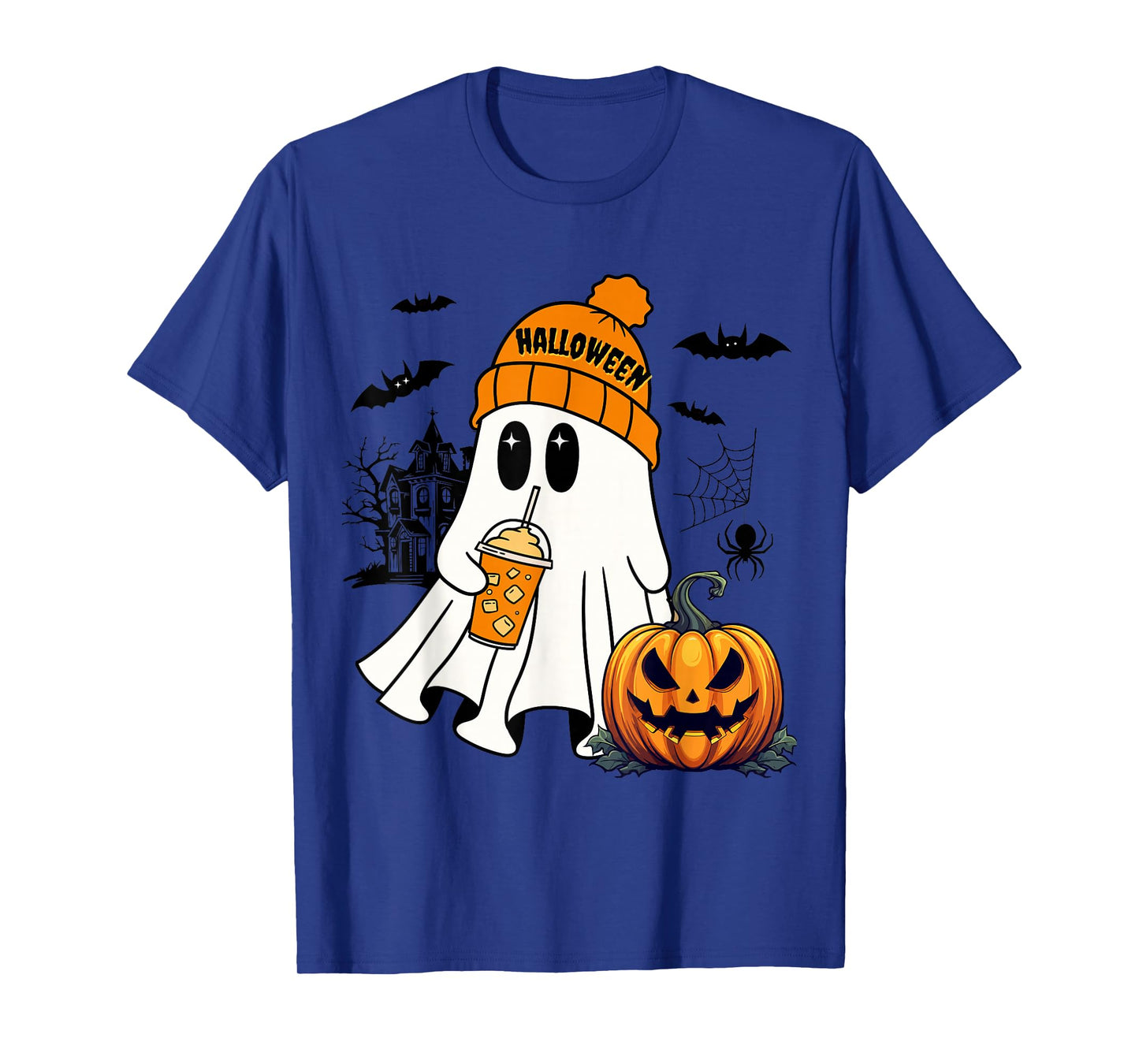 Pumpkin Halloween Witch Ghost T-Shirt
