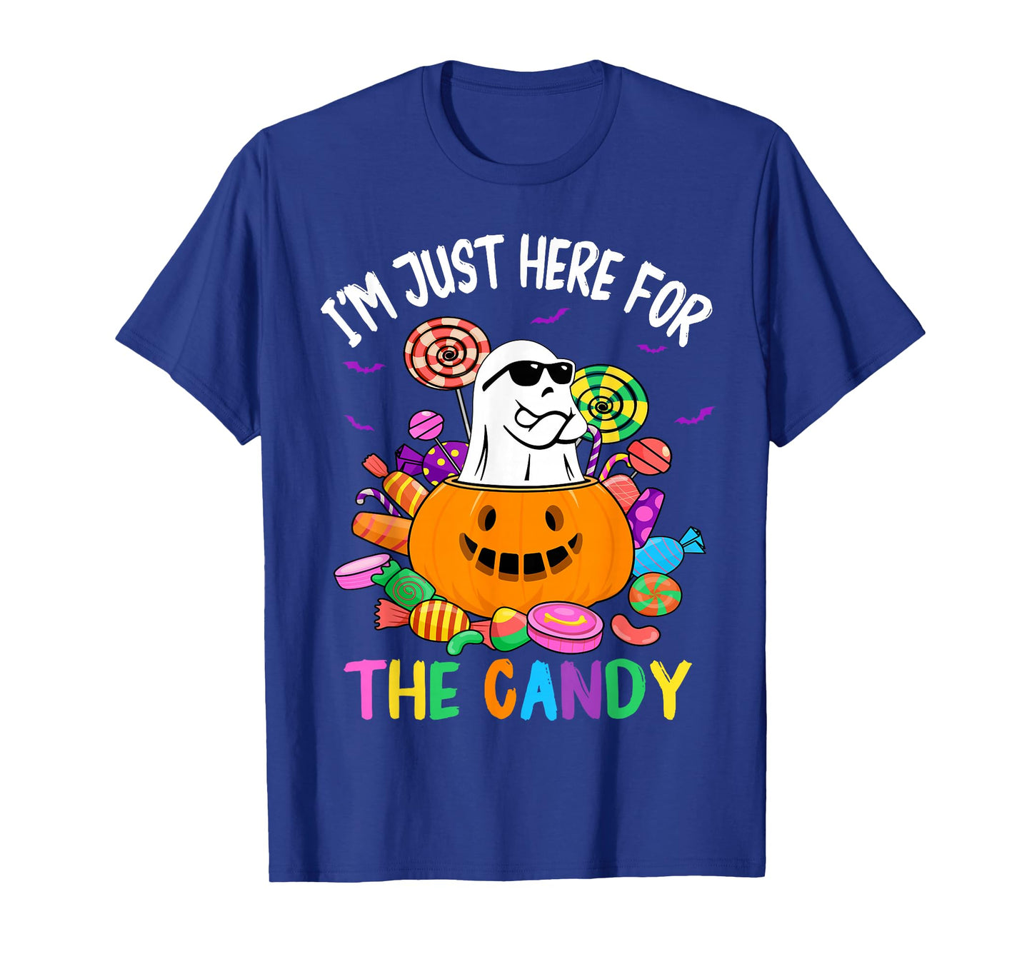 I'm Just Here For The Candy Funny Ghost halloween T-Shirt