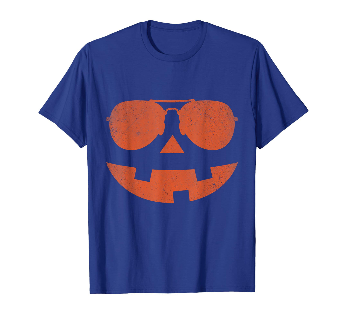 Jack O Lantern Sunglasses Pumpkin Face Halloween Costume T-Shirt