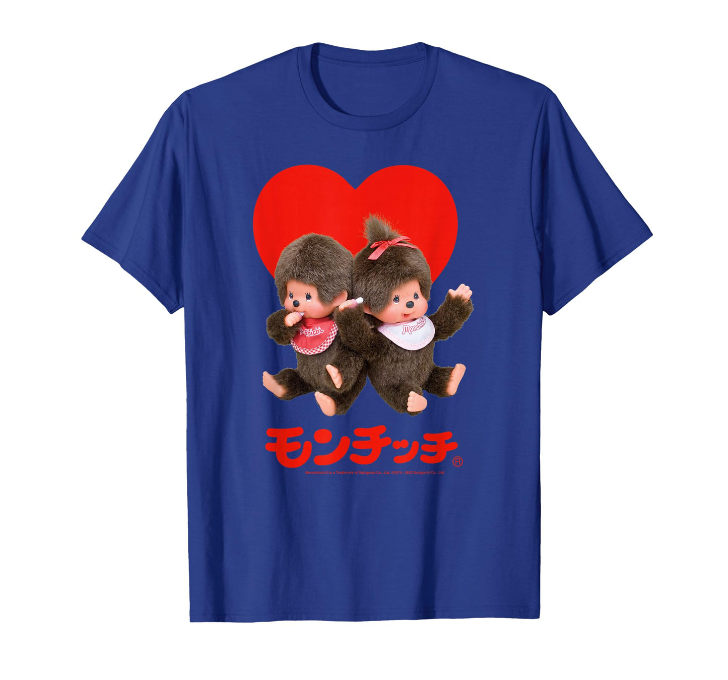 Monchhichi Valentine's Day Cute Little Fluffy Duo T-Shirt