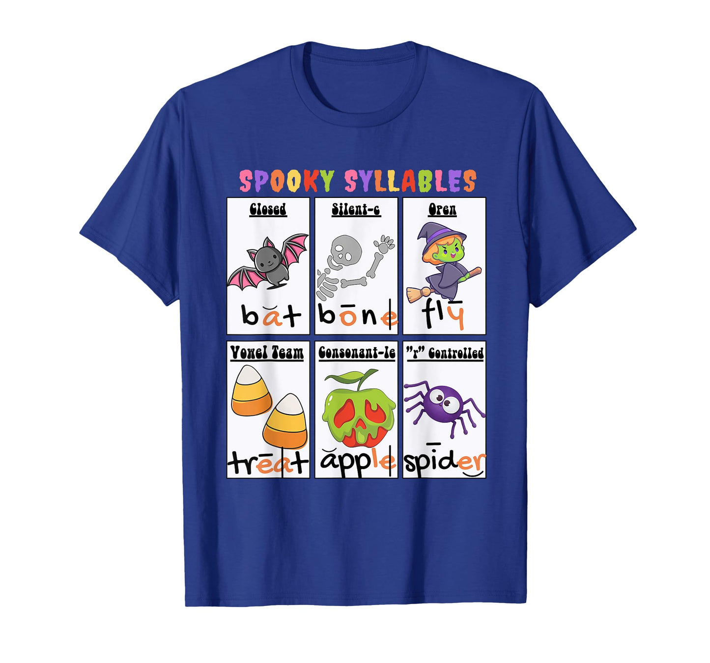 Spooky Syllables Funny Halloween T-Shirt
