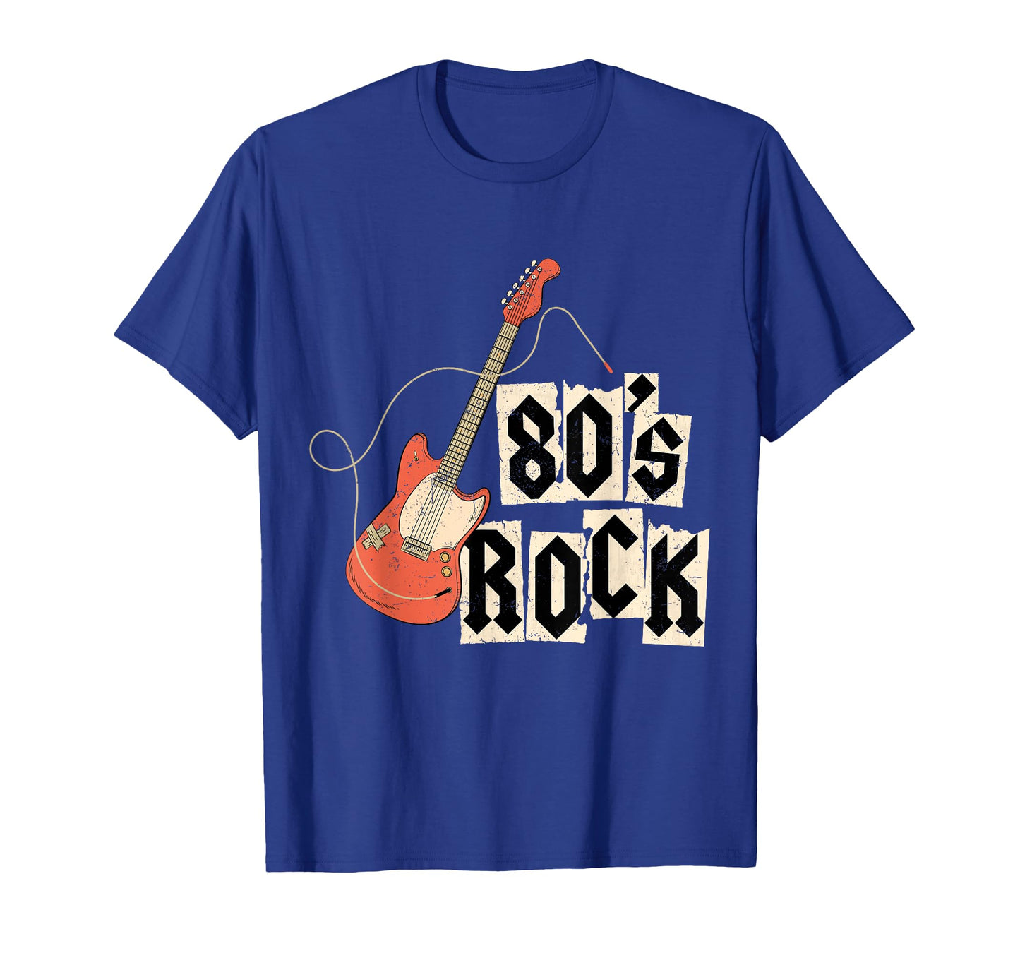 Vintage 80's Rock 80s Party Retro Music Guitar Rock And Roll T-Shirt
