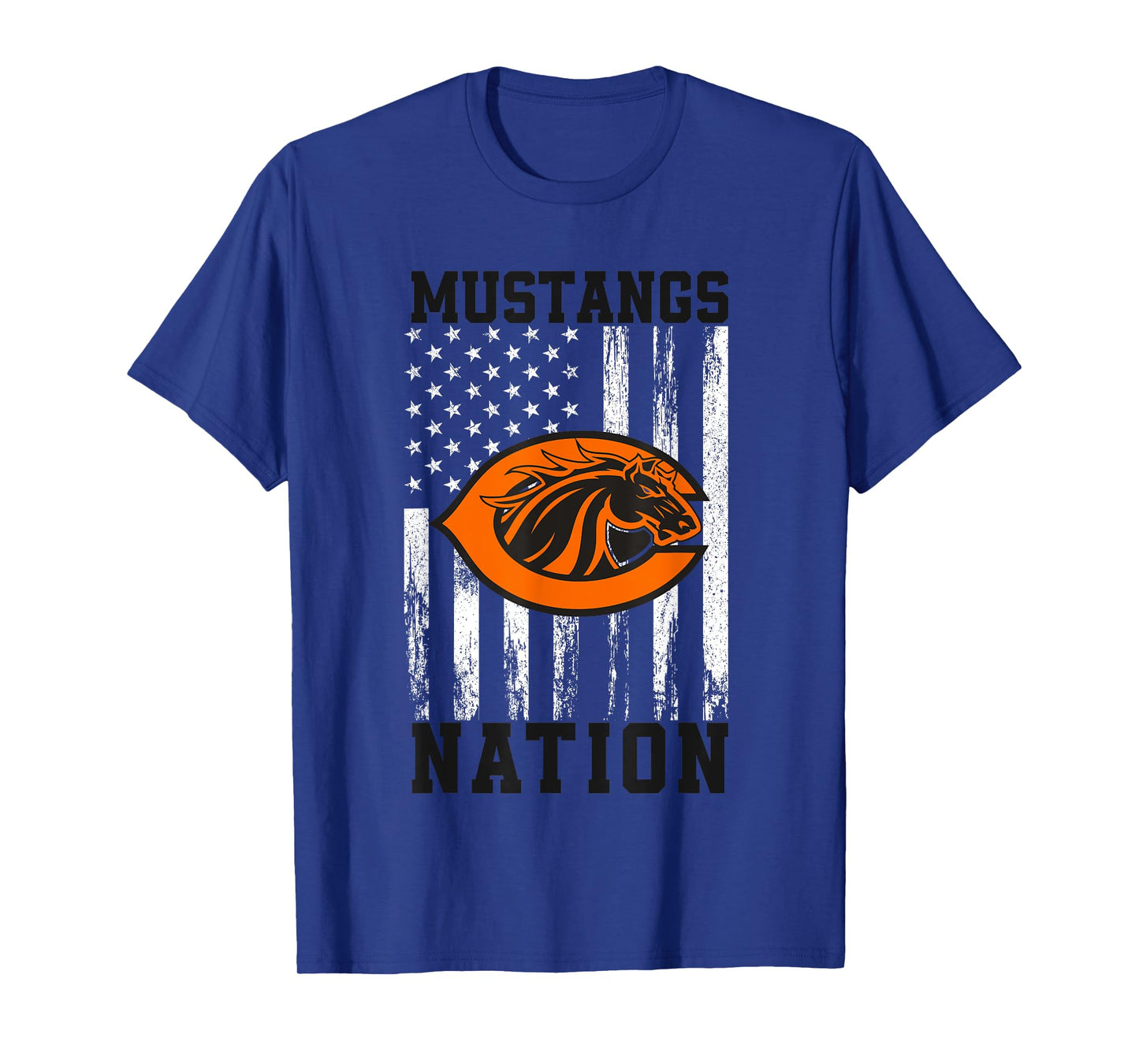 Clio Mustangs Logo Nation HS T-Shirt