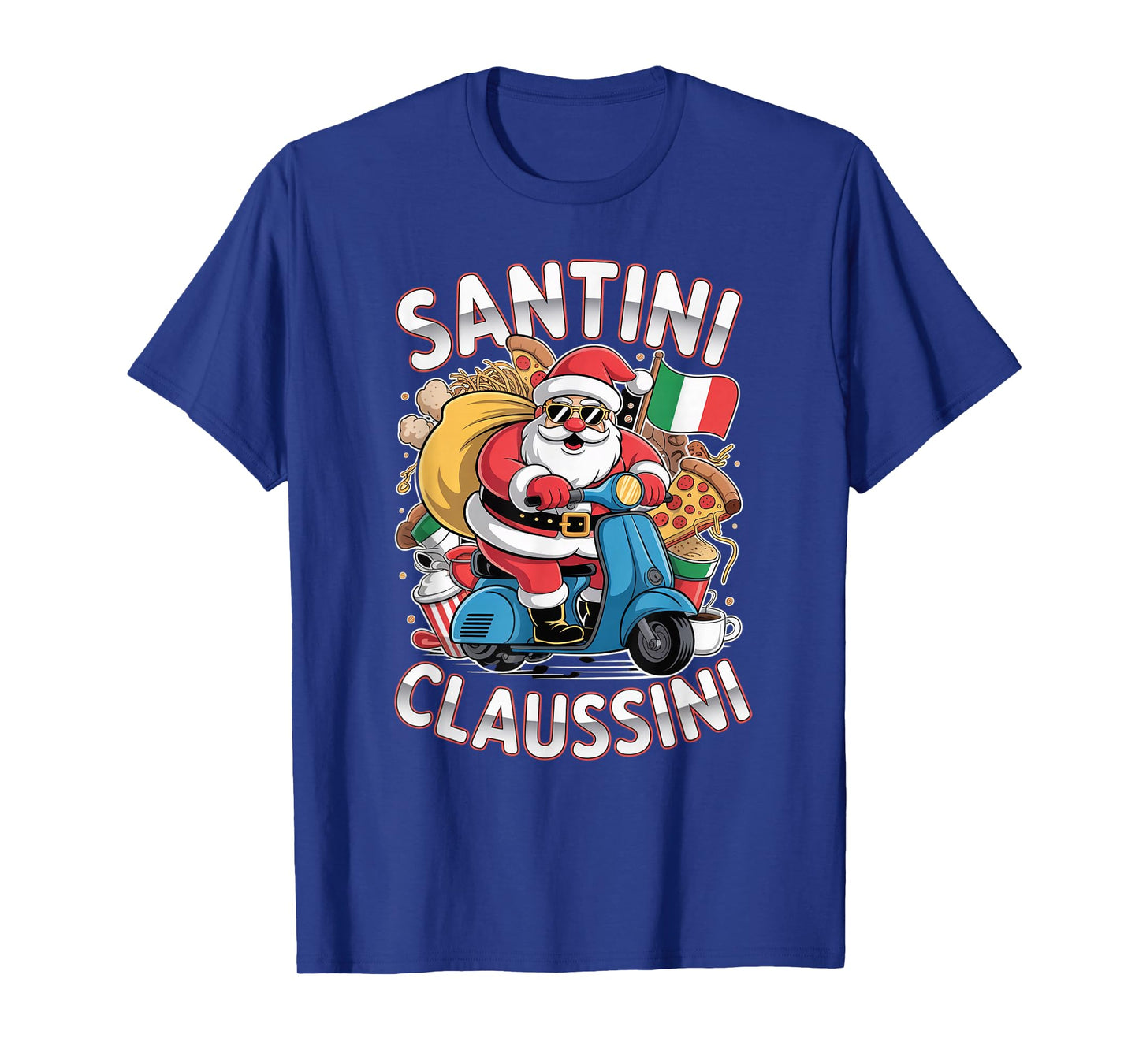 Italian Brainrot Christmas Santini Claussini Funny Santa T-Shirt