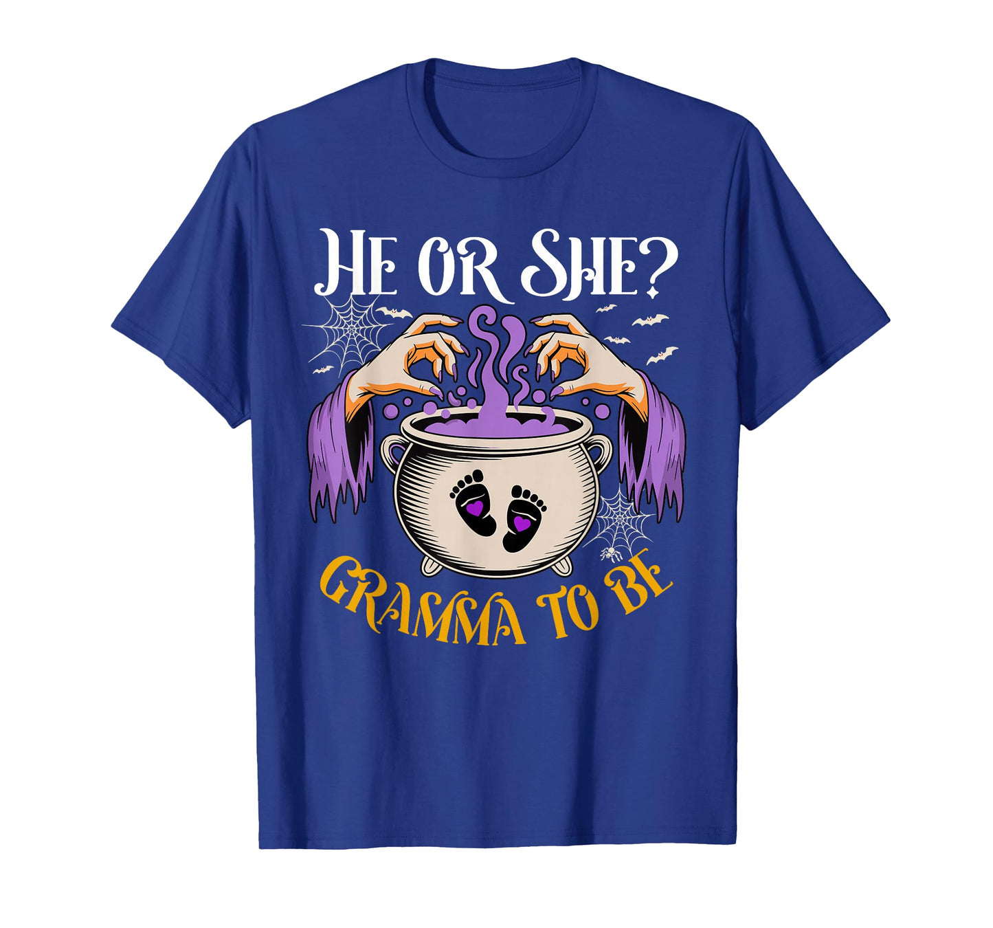 He Or She Gramma to Be Baby Reveal Halloween Costume T-Shirt