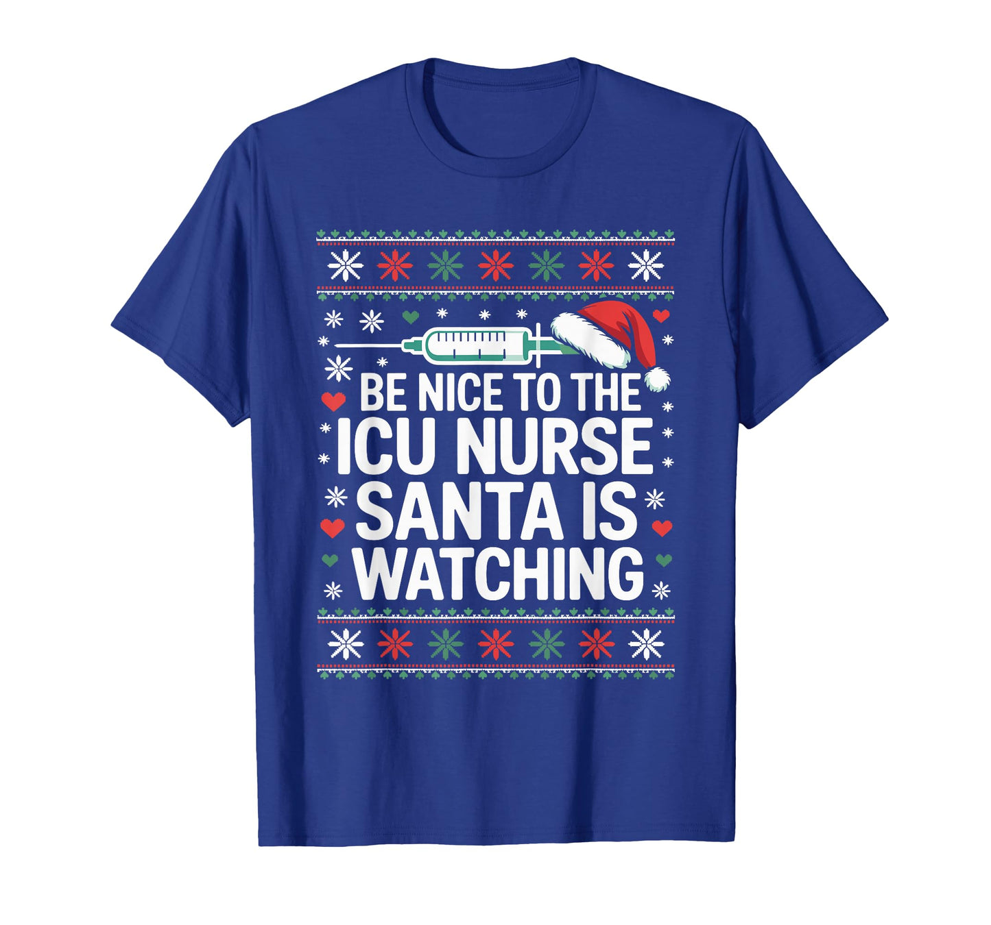 Funny ICU Nurse Ugly Christmas Sweater Critical Care Xmas T-Shirt