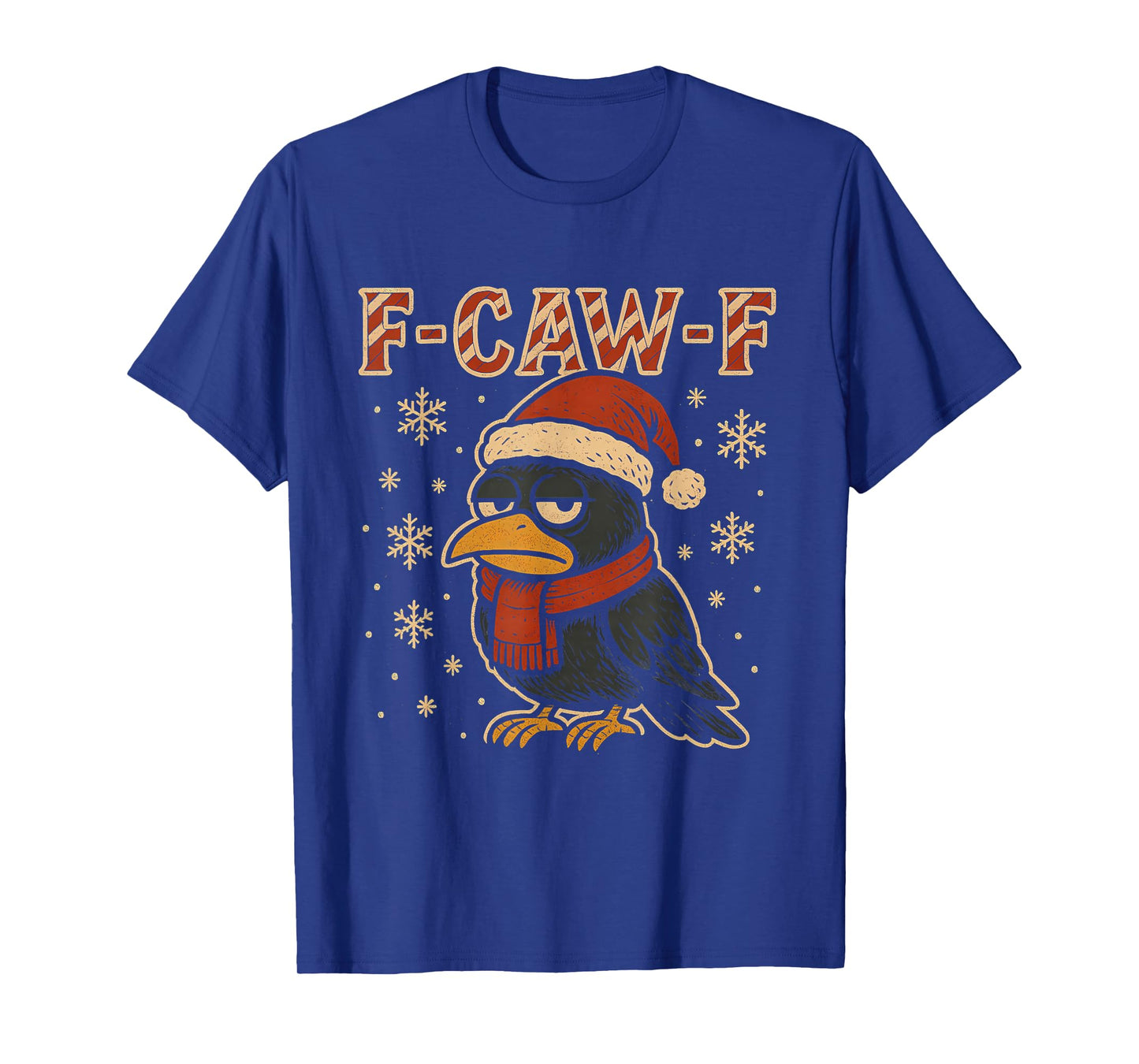 Funny Crow Christmas Shirt F Caw F Santa Xmas FCawF Raven T-Shirt