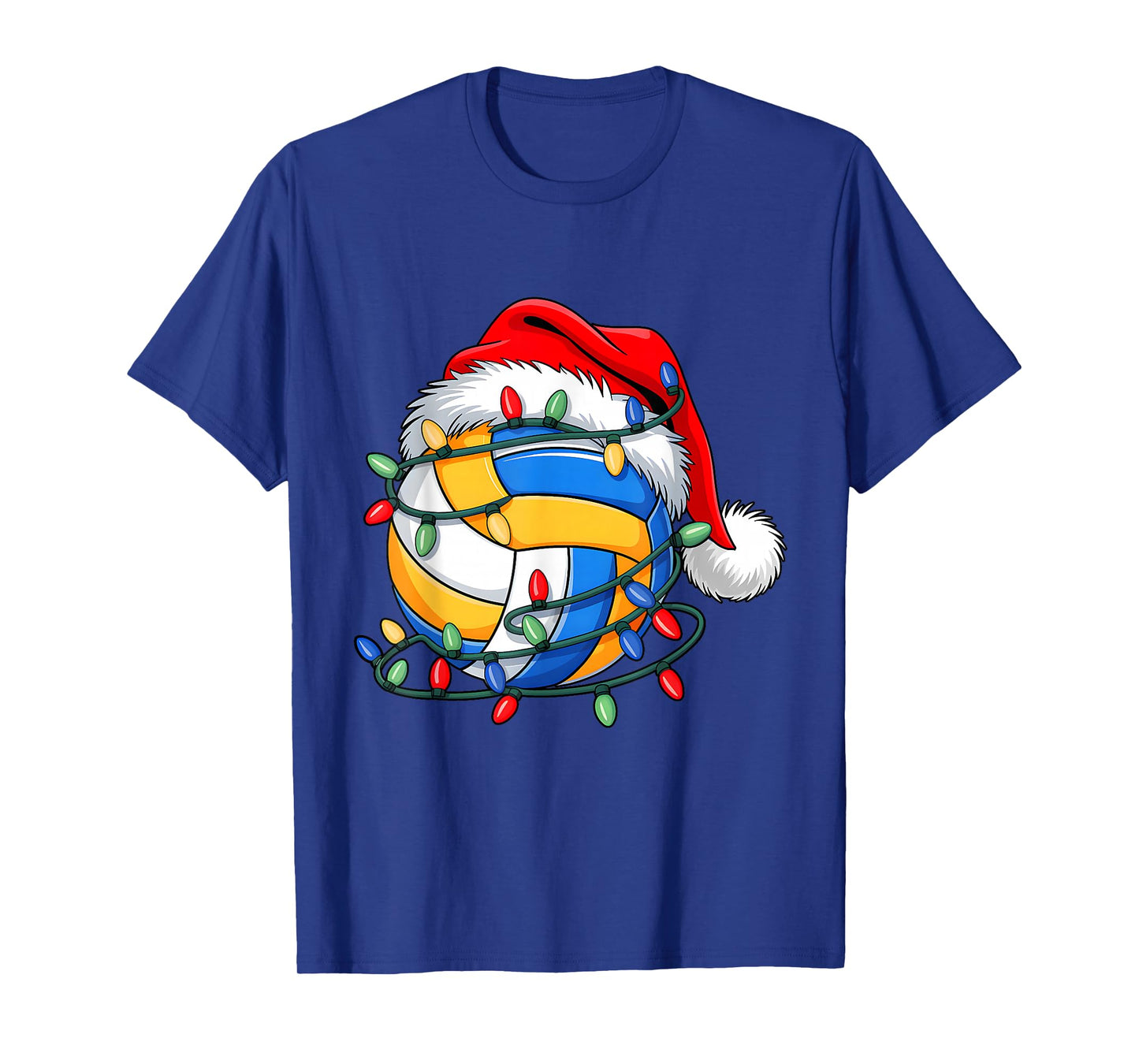 Volleyball Ball Santa Hat XmasChristmas Volleyball Lover T-Shirt