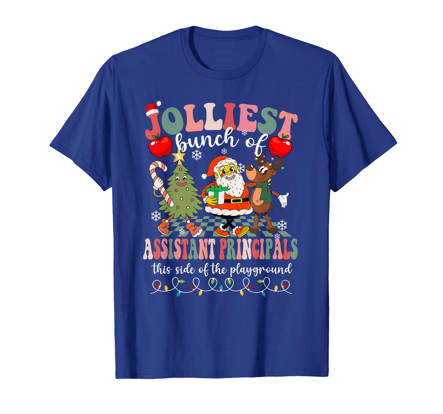Funny Christmas Xmas Jolliest Bunch of Assistant Principals T-Shirt