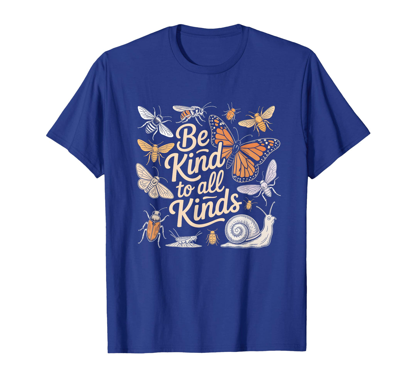 Vintage Be-Kind To All Kinds Bugs Entomology Entomologist T-Shirt