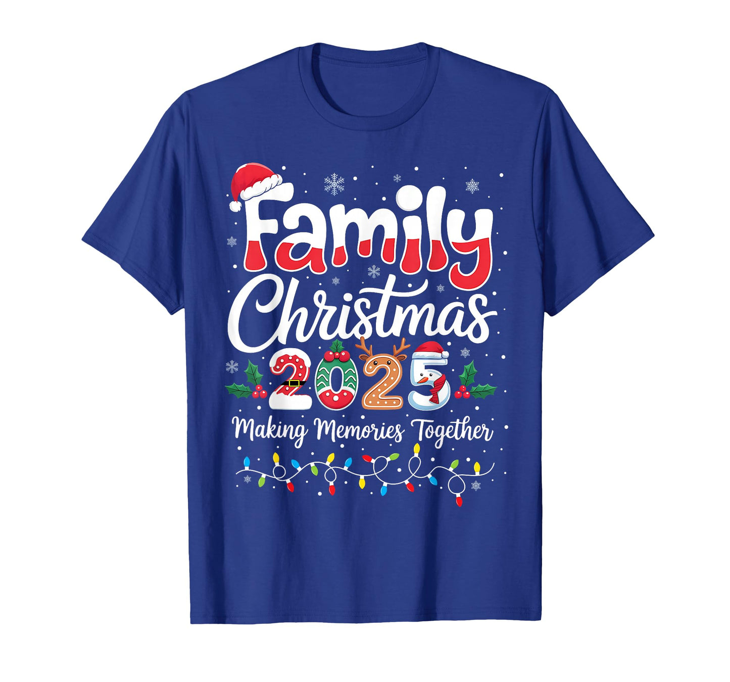 Family Christmas 2025 Matching Outfit Xmas Squad Santa T-Shirt